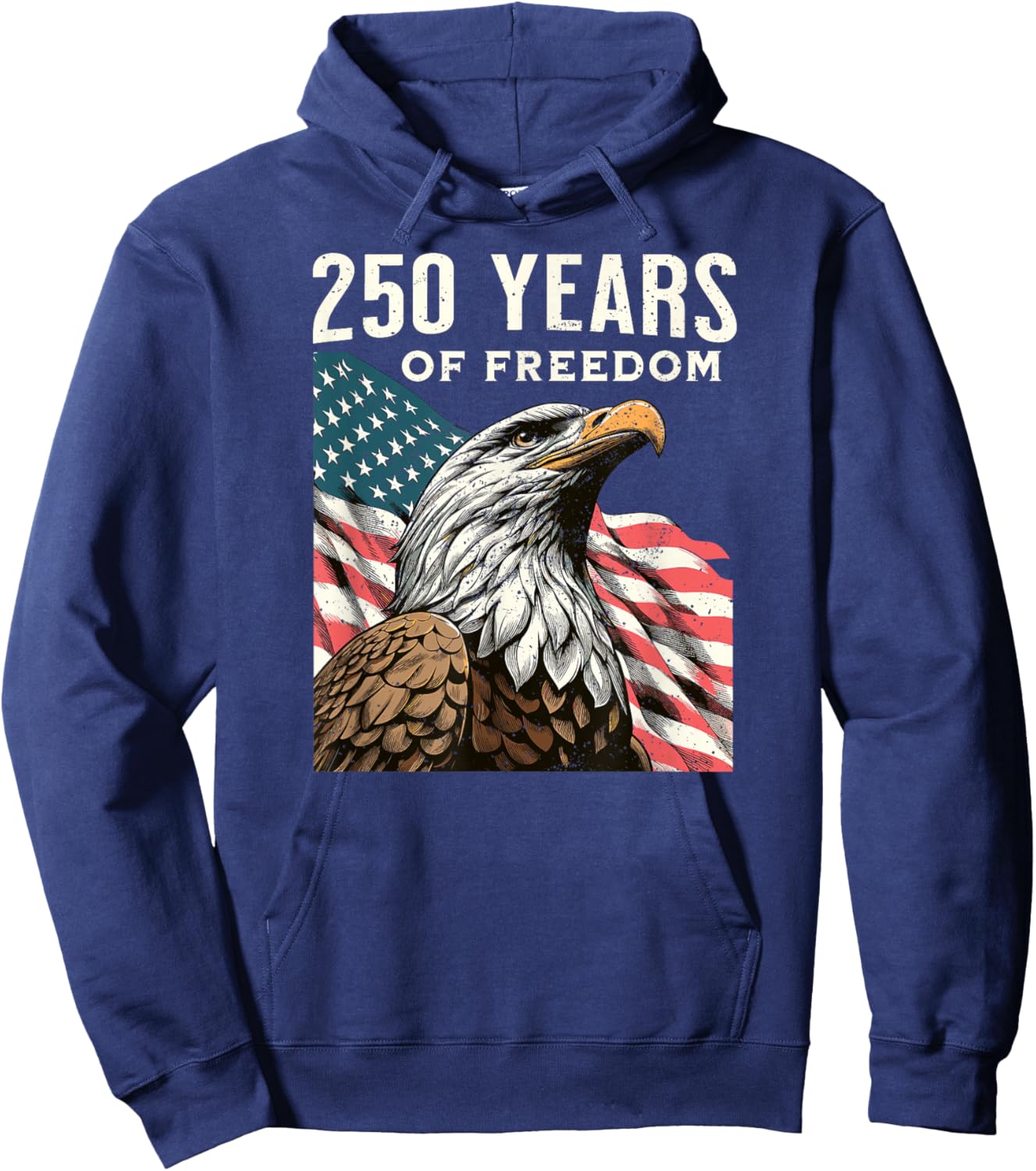 Pride in 250 Years of Freedom 1776-2026 Independence Day. Hoodie - Hoodie | Navy