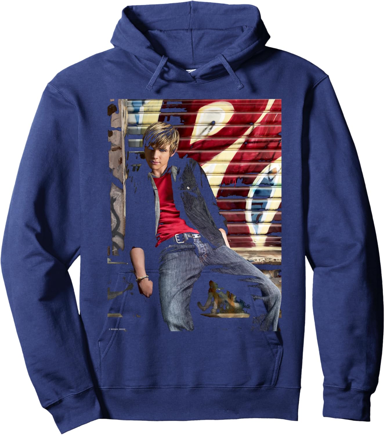 Jesse McCartney Beautiful Soul Songwriter Michael Grecco Hoodie - Hoodie | Navy