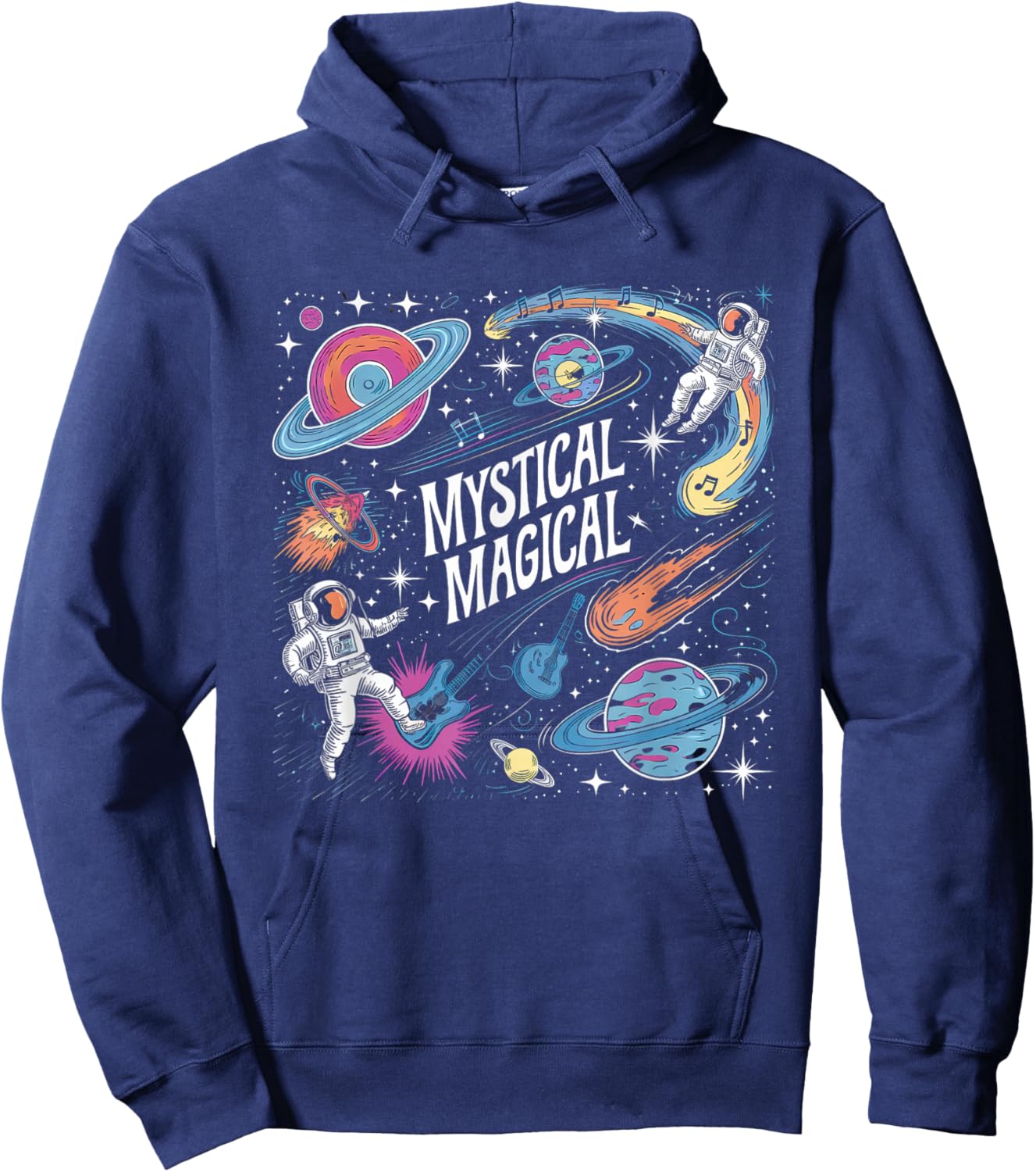 Mystical Magical Retro Aesthetic Space Gift Men Women Hoodie - Hoodie | Navy