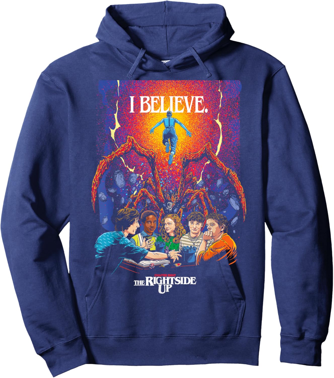 Stranger Things Season 5 x Butcher Billy The Rightside Up Hoodie - Hoodie | Navy
