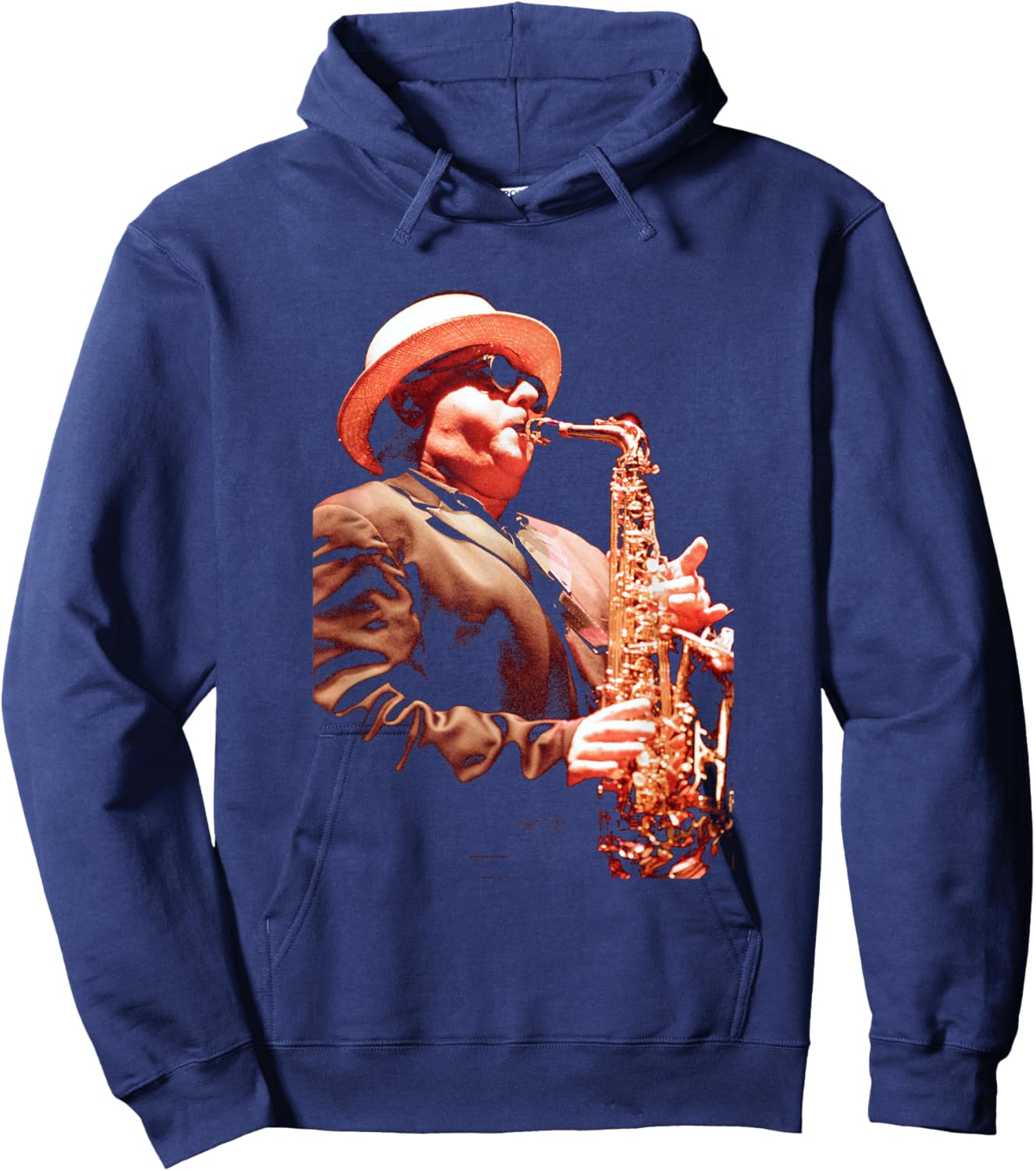 Van Morrison Singer Sax Player at St David's Hall Cardiff Hoodie - Hoodie | Navy