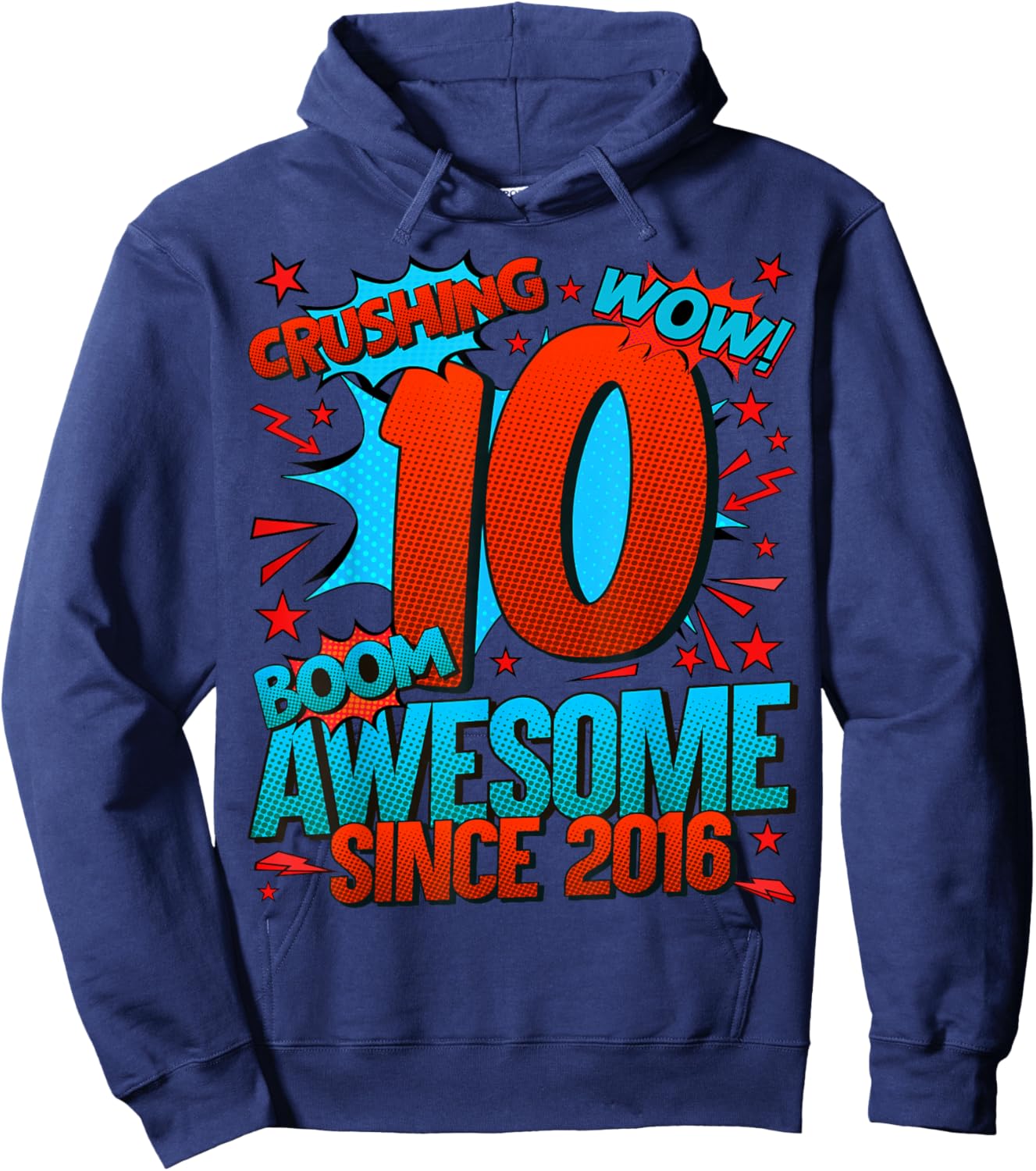 10 Year Old Gifts for Boys 10th Birthday Boy 10 Year Old Boy Hoodie - Hoodie | Navy