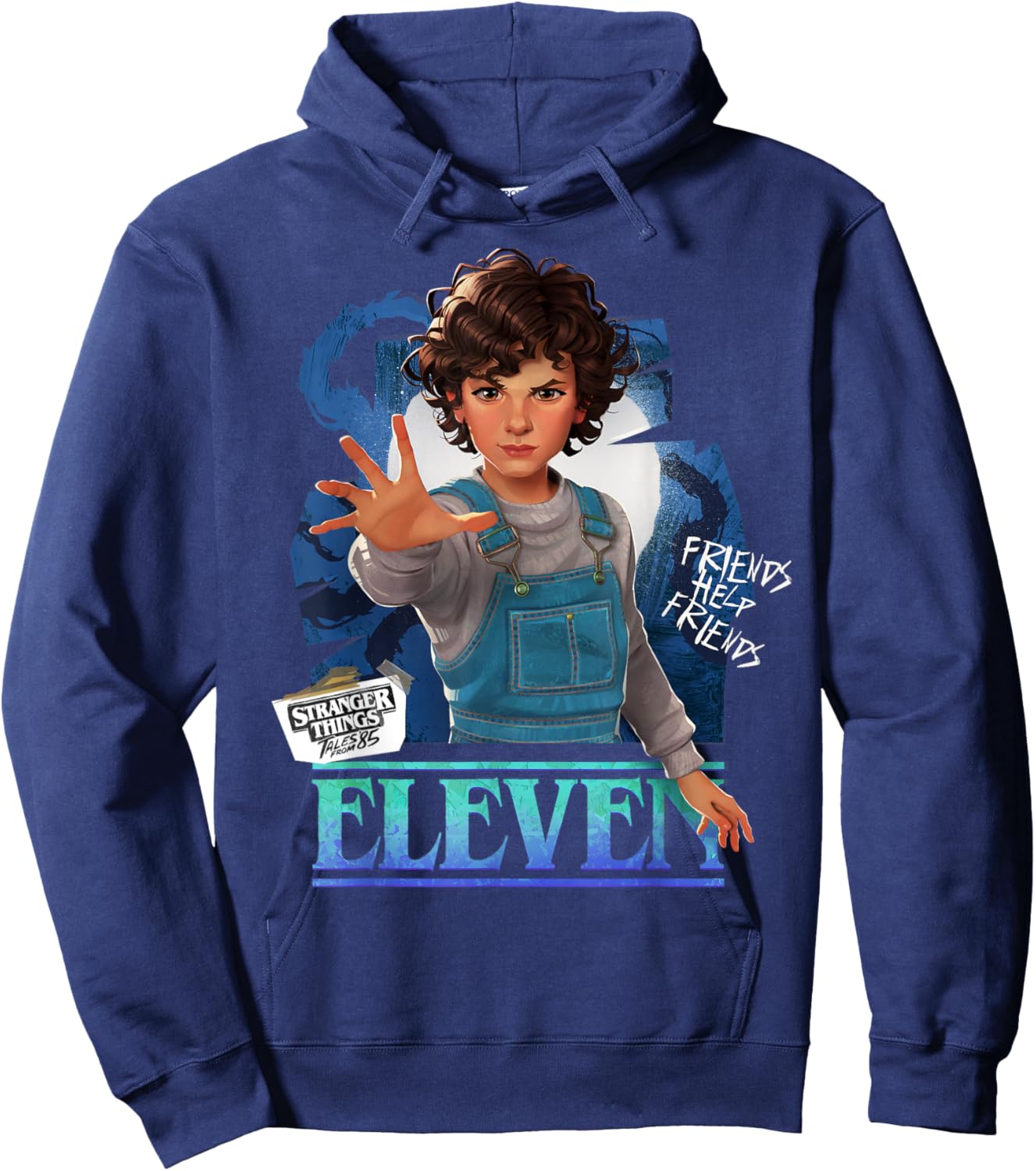 Stranger Things Tales from '85 Eleven Character Portrait Hoodie - Hoodie | Navy