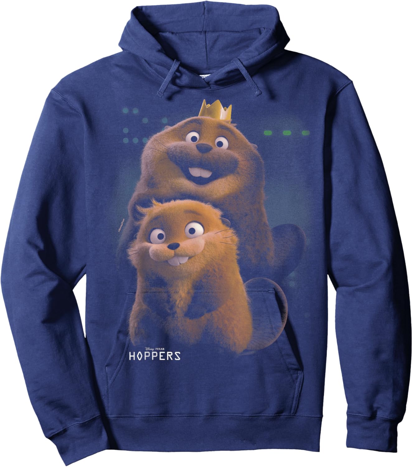 Disney Pixar Hoppers Mabel and King George Happy Duo Hoodie - Hoodie | Navy