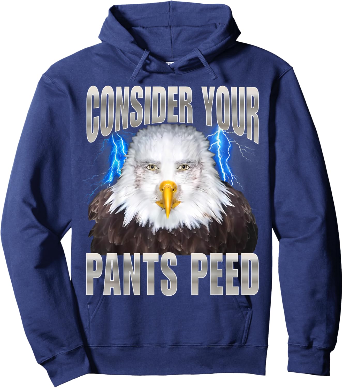 Consider Your Pants Peed Eagle Hoodie - Hoodie | Navy