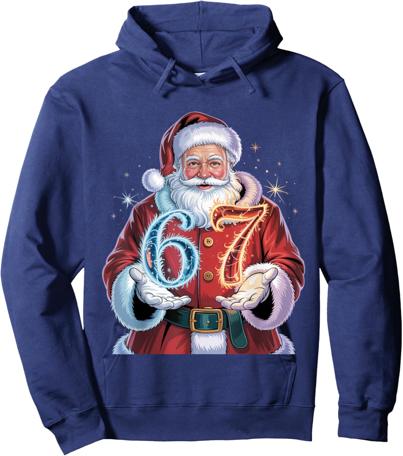 Christmas 67 Funny Xmas Six Seven Ugly Sweater 6-7 Hoodie - Hoodie | Navy