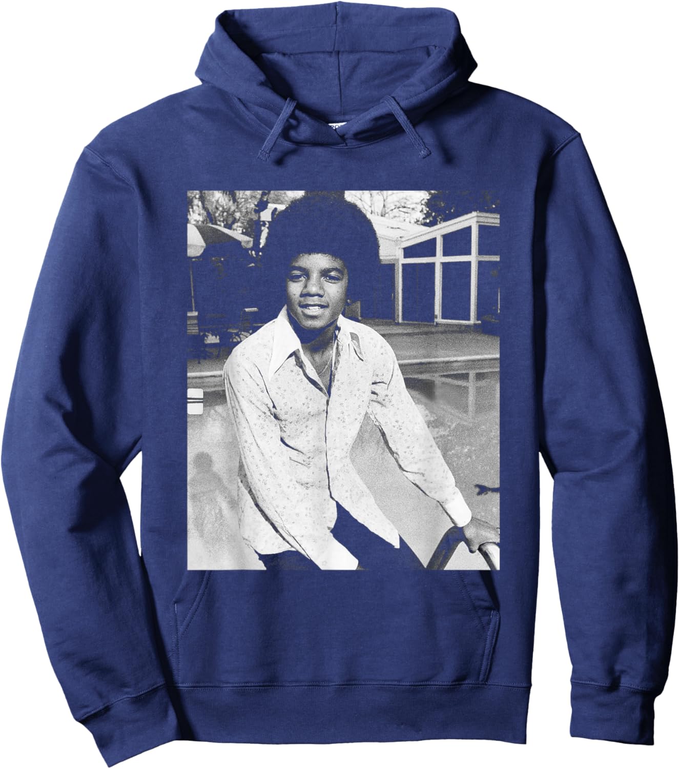 Michael Jackson at LA Home The Jackson 5 1975 Hoodie - Hoodie | Navy