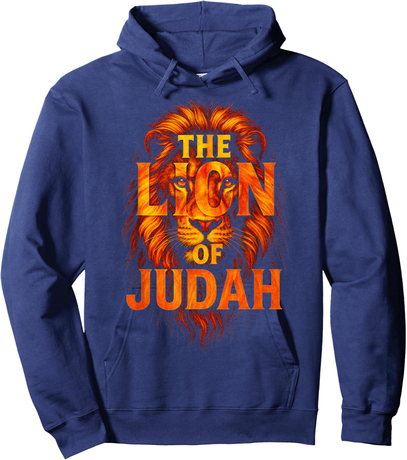 The Lion of Judah - Christian Faith Symbol Hoodie - Hoodie | Navy