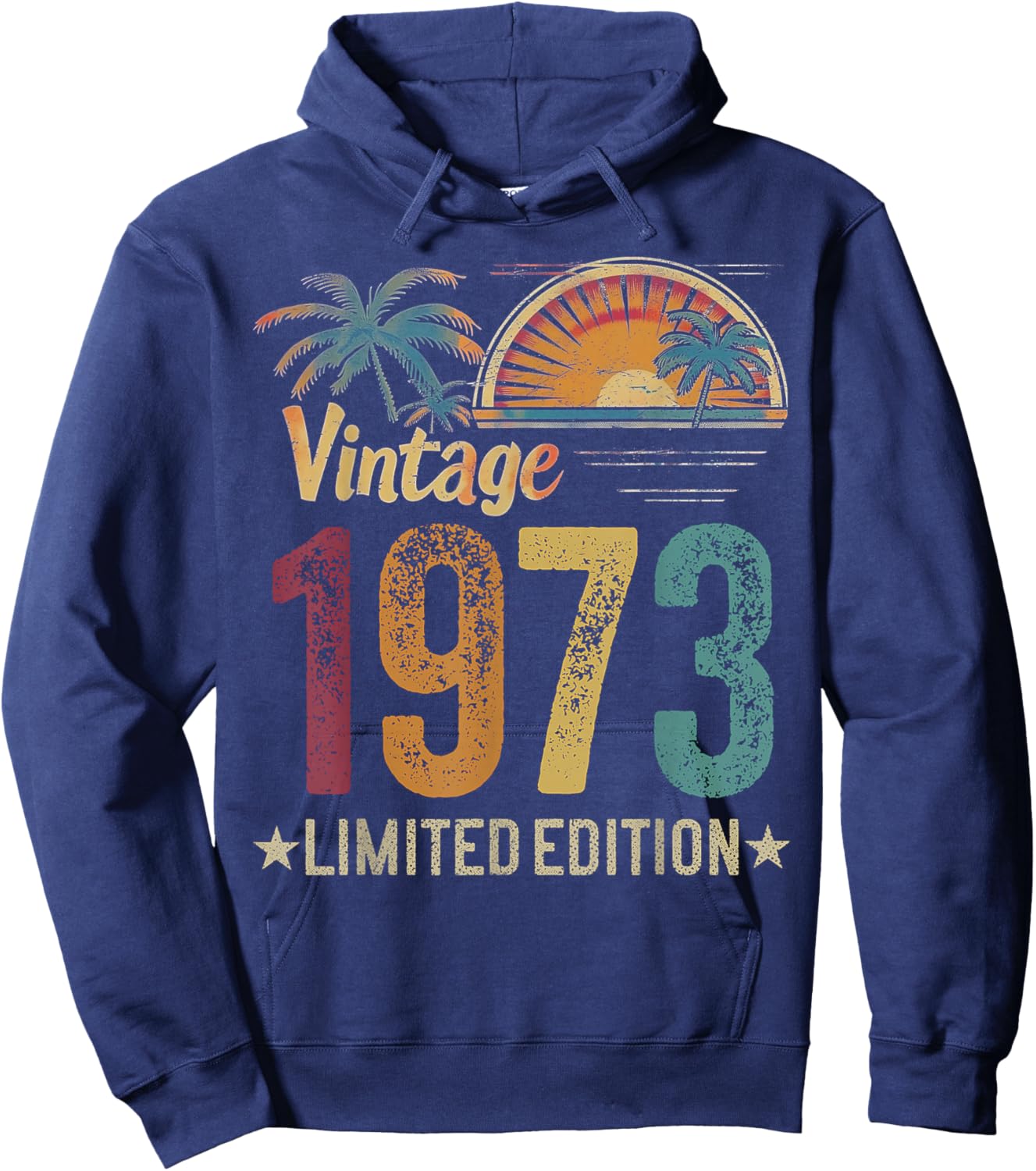 Retro 1973 53rd Birthday Men Women 53 Years Old - Vintage Hoodie - Hoodie | Navy