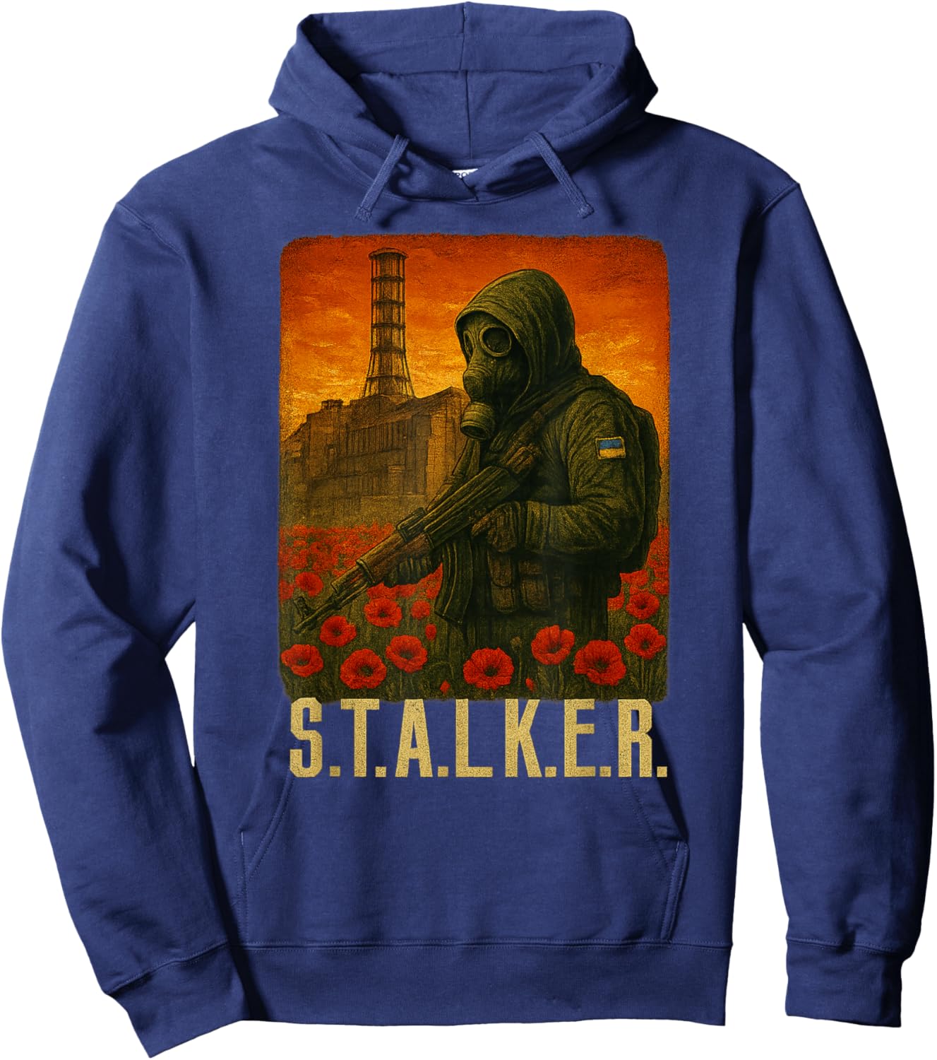 Stalker Video Game 2 Stalker Anomaly Chernobyl Radiation Hoodie - Hoodie | Navy