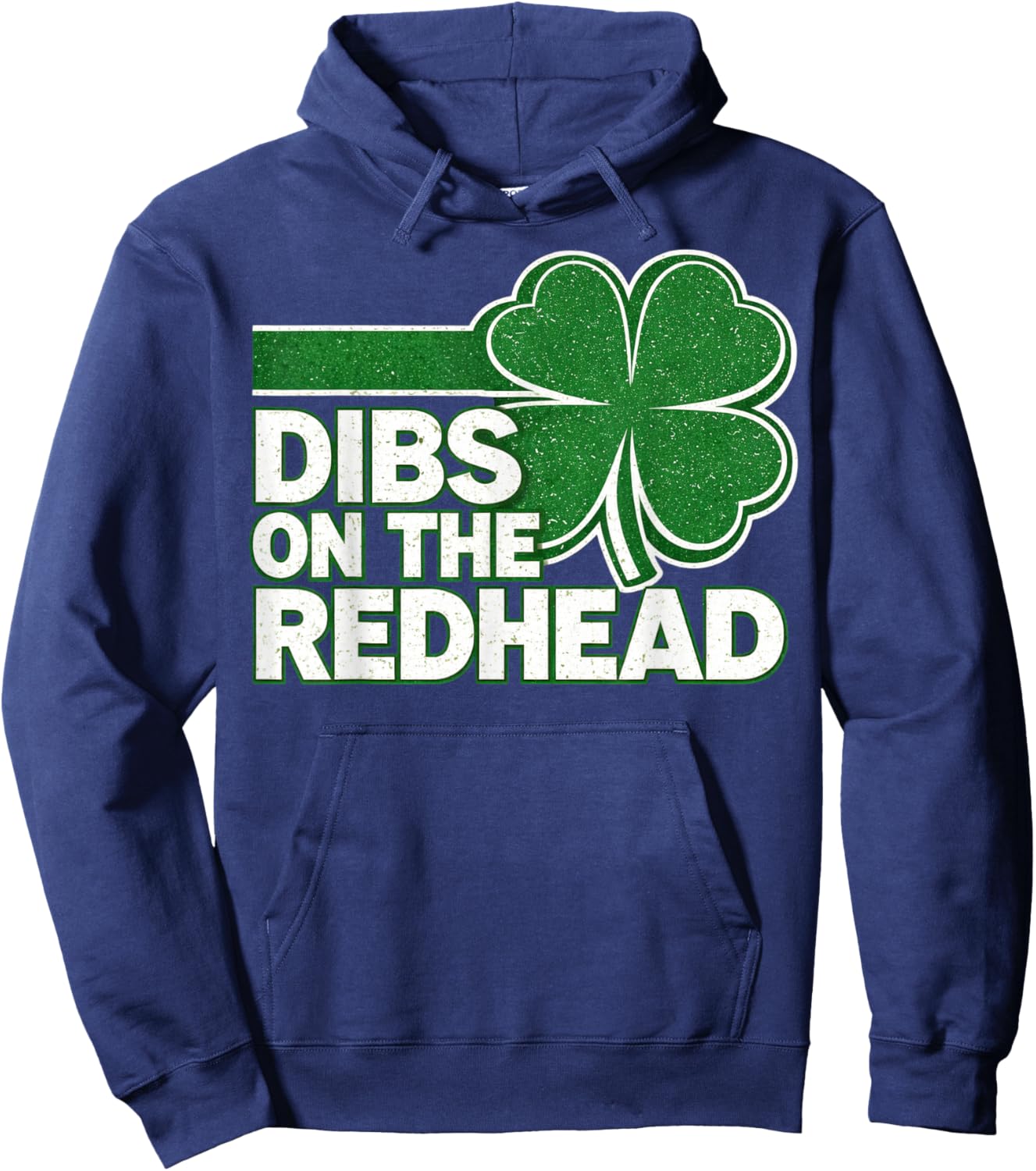 Funny Irish St Patricks Day Cute Dibs On The Redhead Gifts Hoodie - Hoodie | Navy