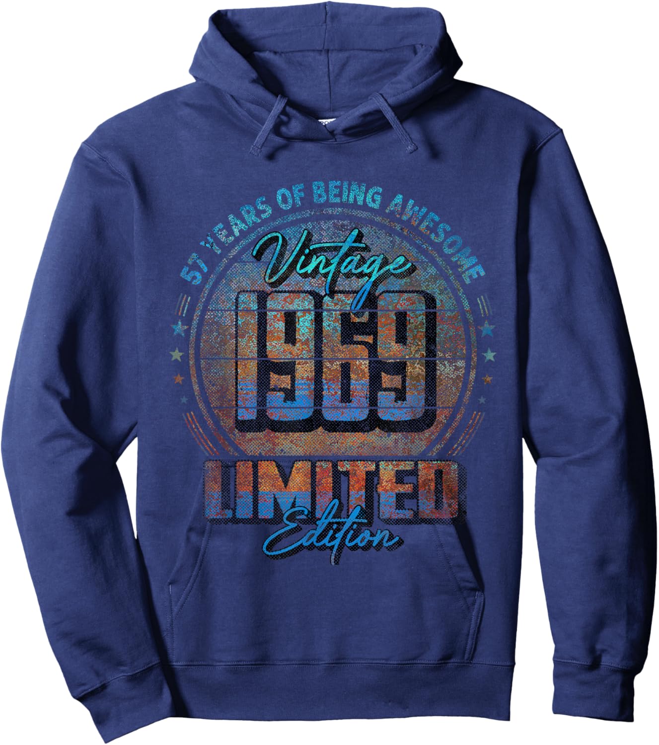 Vintage 1969 Limited Edition Shirt 57 Year Old 57th Birthday Hoodie - Hoodie | Navy