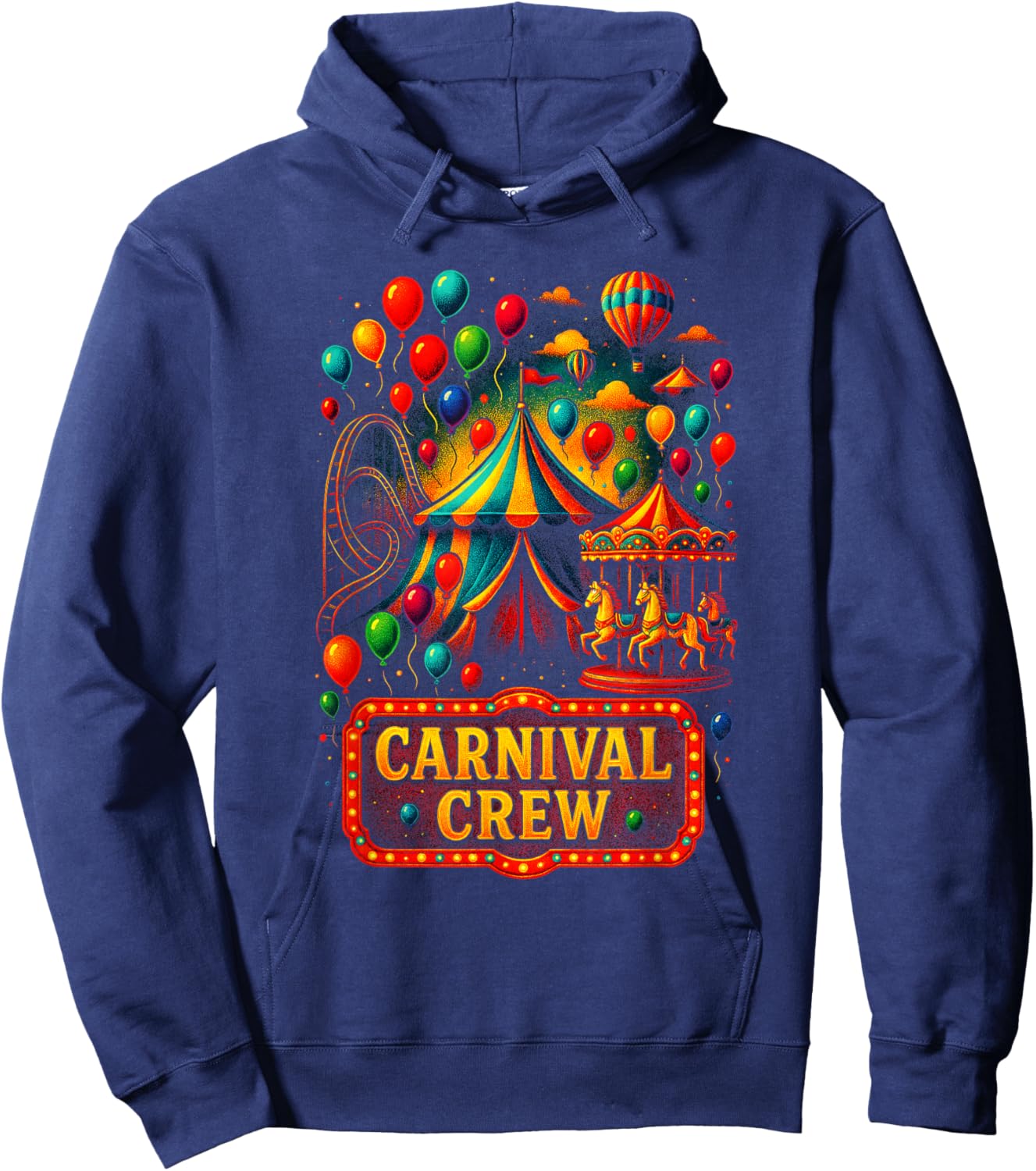 Carnival Crew - Carnival Party Matching Fun Hoodie - Hoodie | Navy