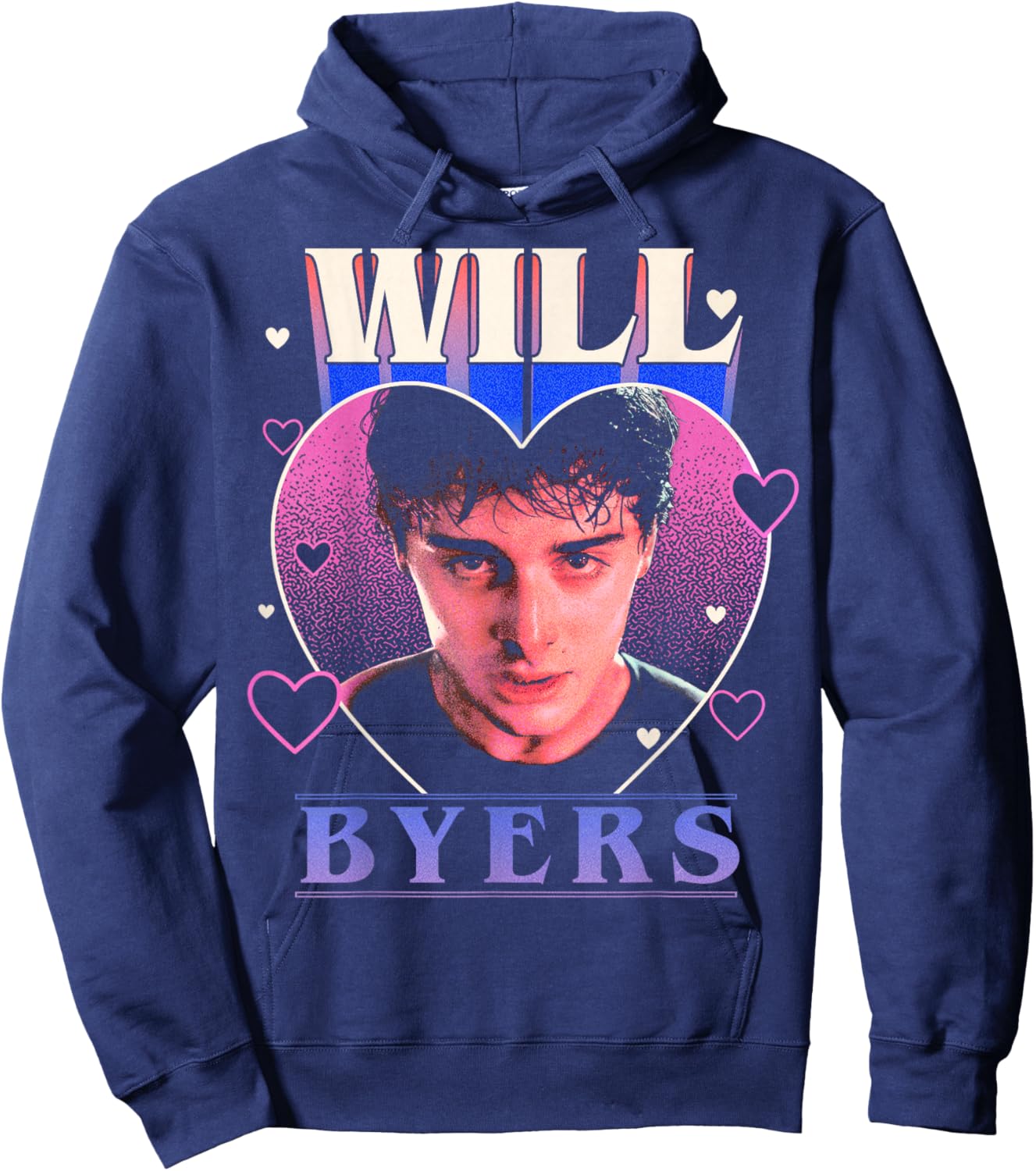 Stranger Things Valentine's Day Will Byers Will You Be Mine Hoodie - Hoodie | Navy