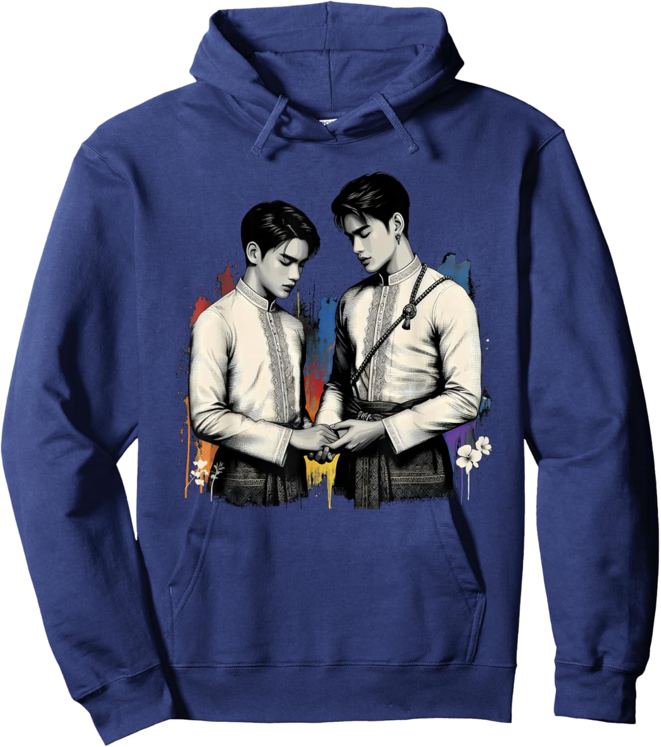 Thai BL Boys Love Yaoi Gay LGBTQ Thailand Series Pride Month Hoodie - Hoodie | Navy