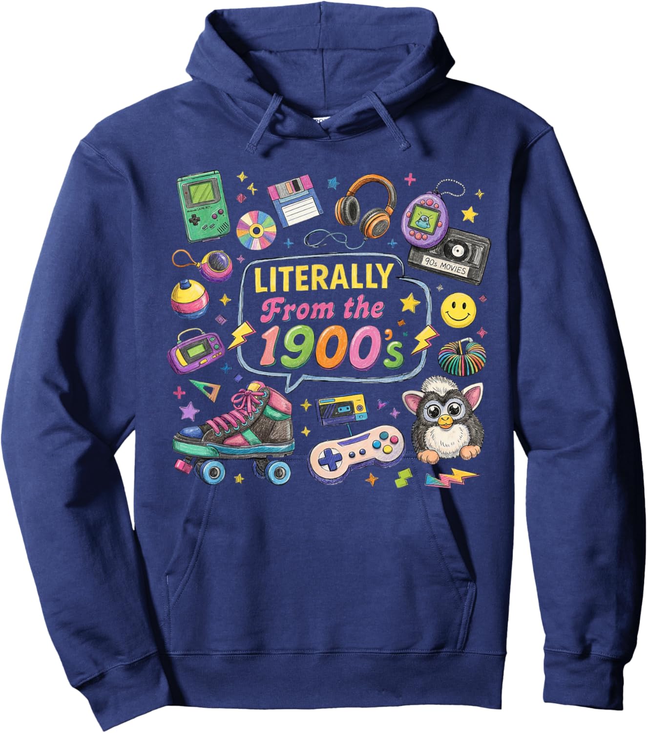 Vintage Funny I'm from The 1900s Outfit Hoodie - Hoodie | Navy