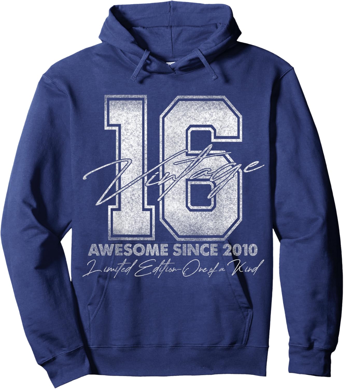 16 Year Old Gifts Vintage 2010 Limited Edition 16th Birthday Hoodie - Hoodie | Navy