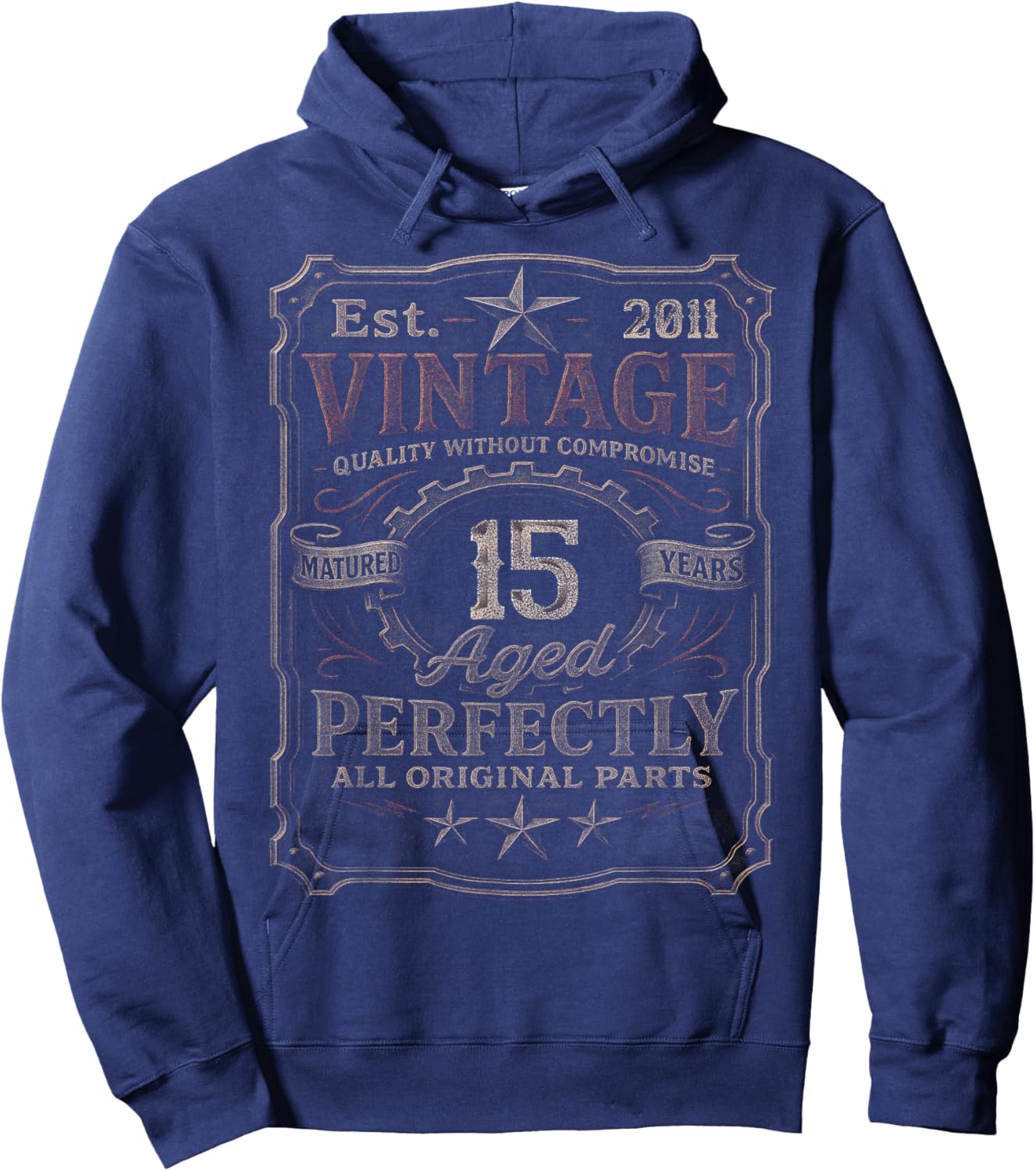Vintage 2011 Limited Edition Shirt 15 Year Old 15th Birthday Hoodie - Hoodie | Navy