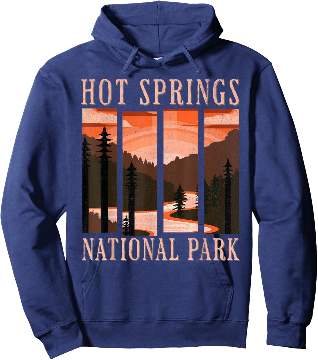 Hot Springs National Park Hoodie - Hoodie | Navy
