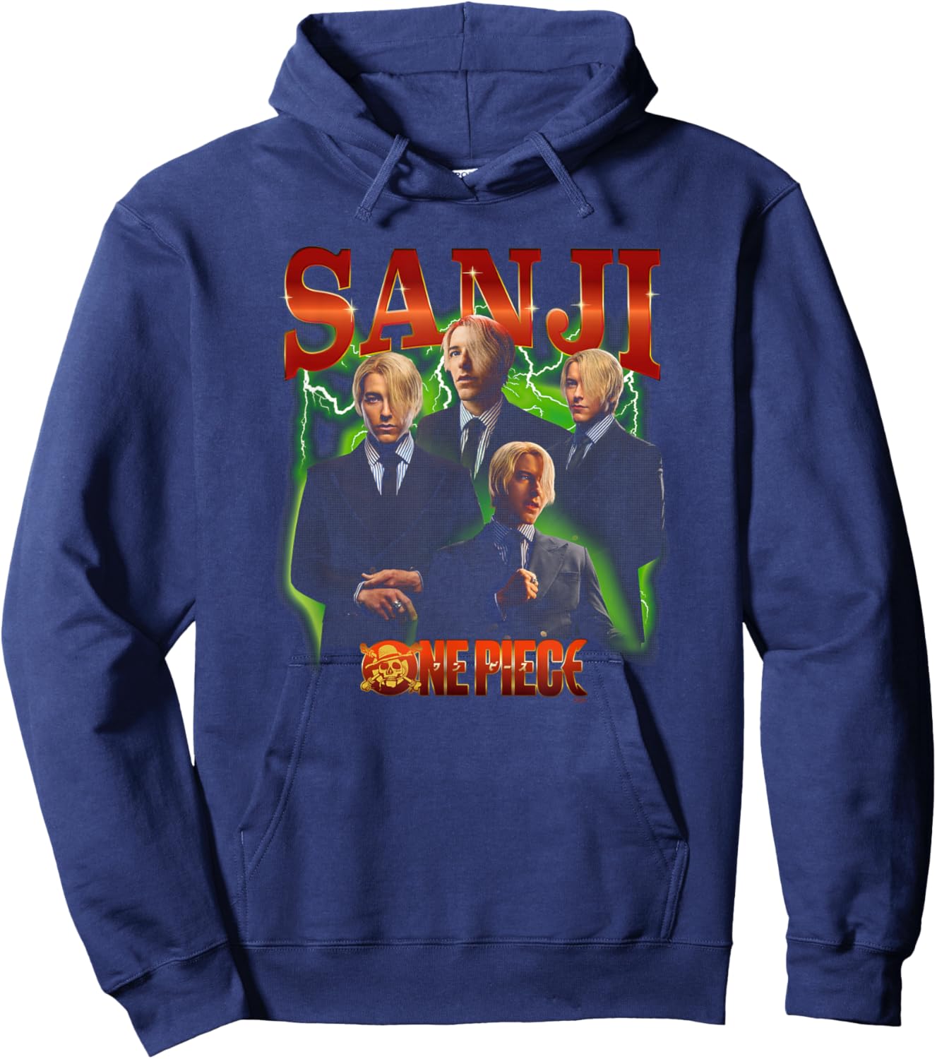 Netflix One Piece Sanji Heartthrob Officially Licensed Hoodie - Hoodie | Navy