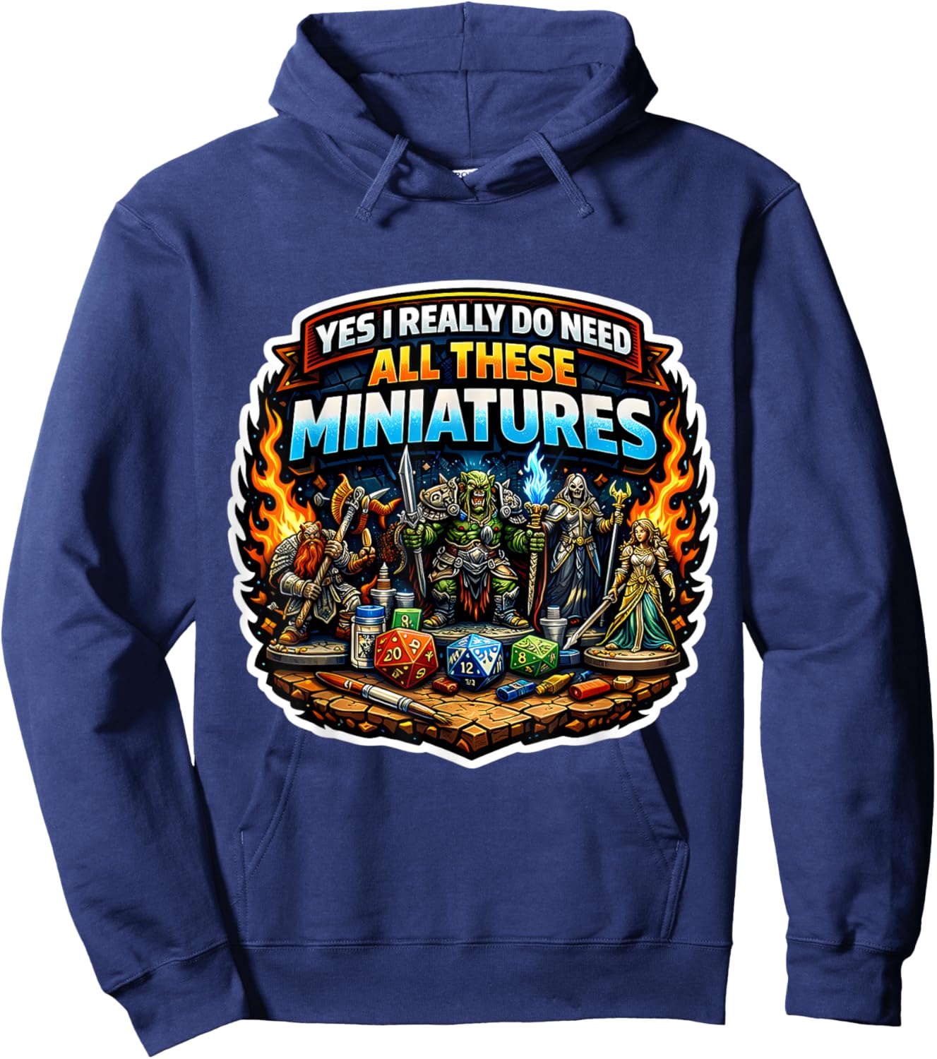 Yes I Really Do Need All These Miniatures Collector Lover Hoodie - Hoodie | Navy