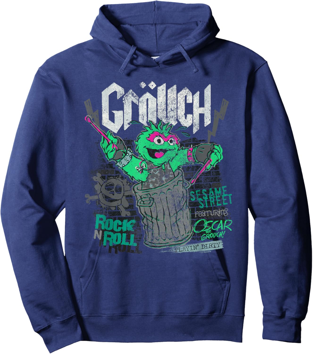 Sesame Street Sesame Street Grouch Band Hoodie - Hoodie | Navy