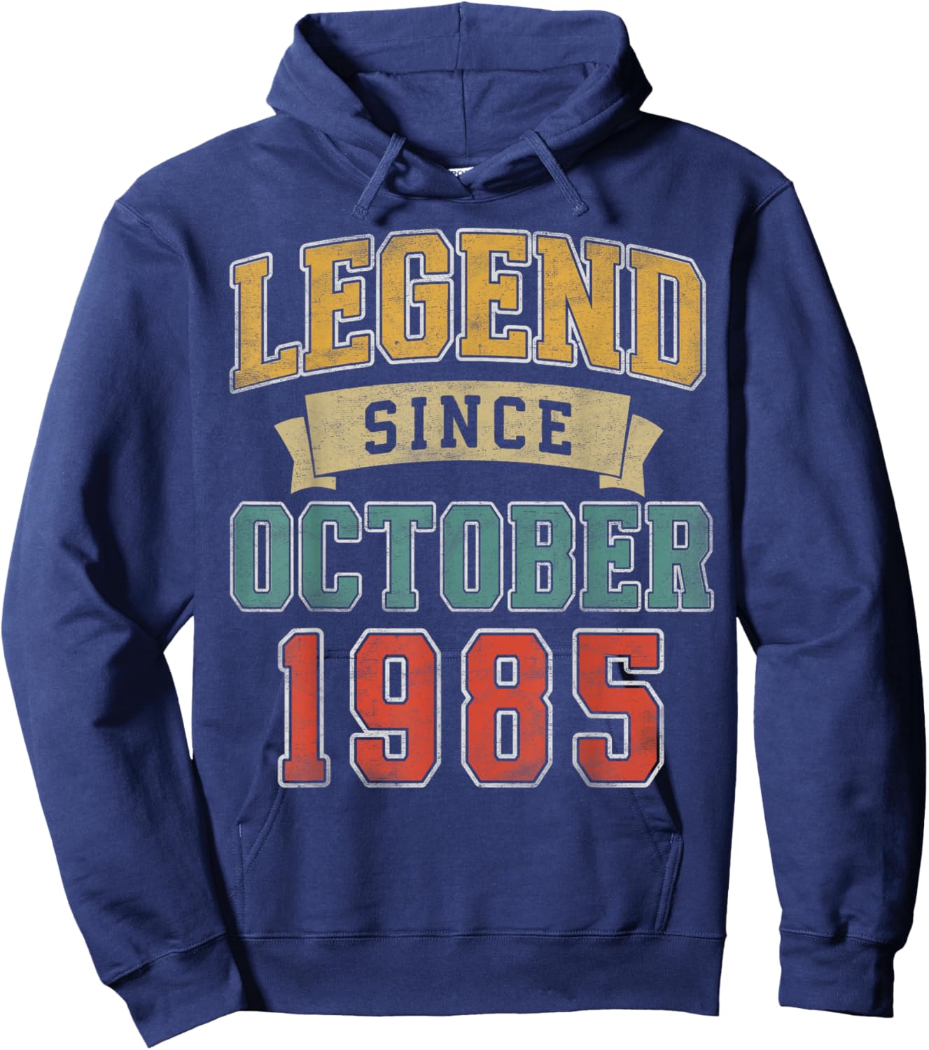 Legend October 1985 40th Birthday Men Women 40 Year Old Hoodie - Hoodie | Navy