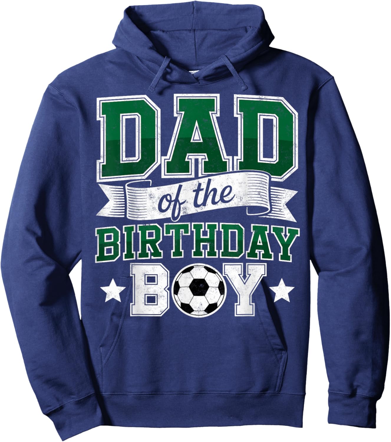 Dad of The Birthday Boy Soccer Goalie Bday Player Father Fan Hoodie - Hoodie | Navy