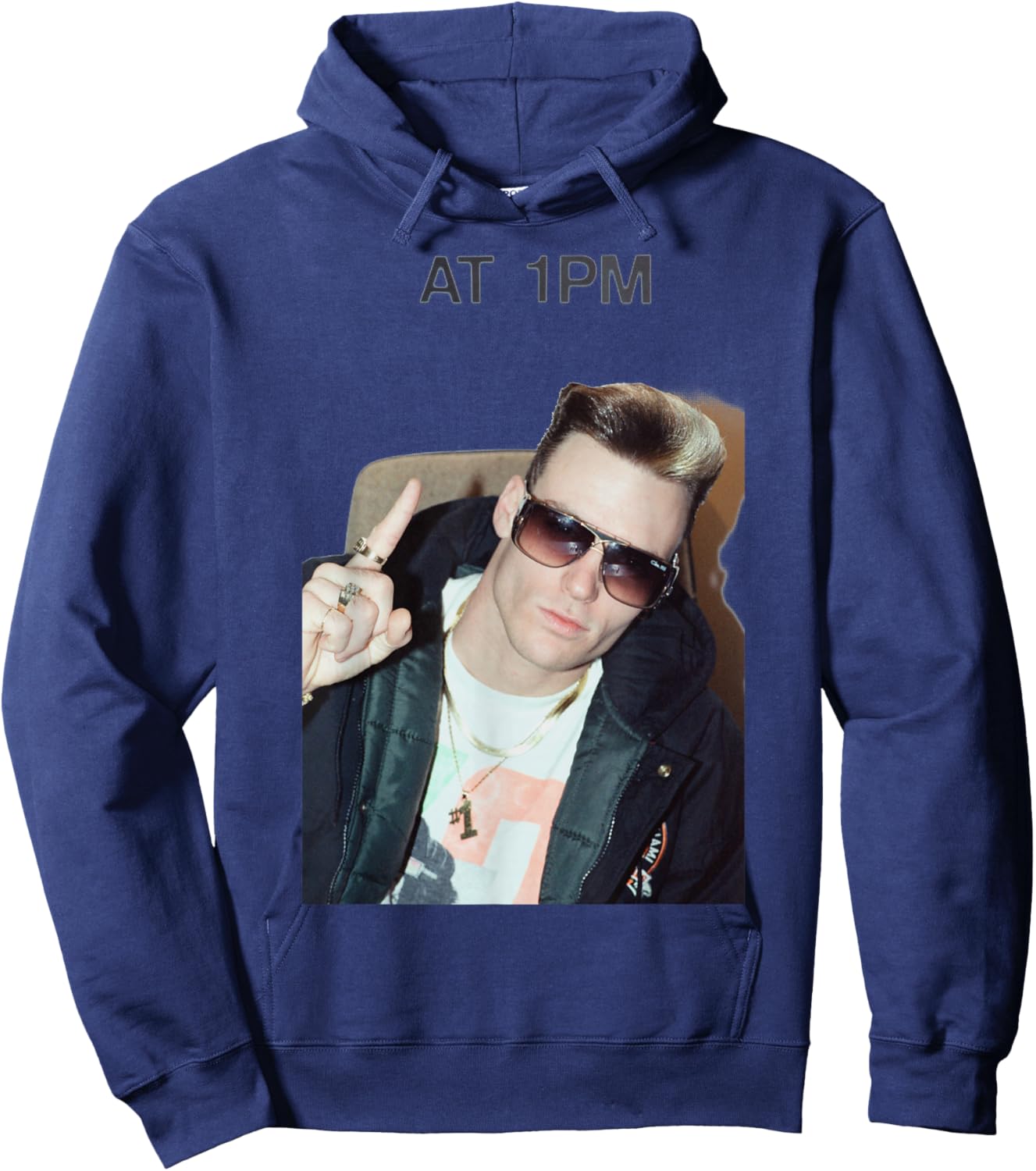 Vanilla Ice Rapper at Tower Records London 1990 Hoodie - Hoodie | Navy