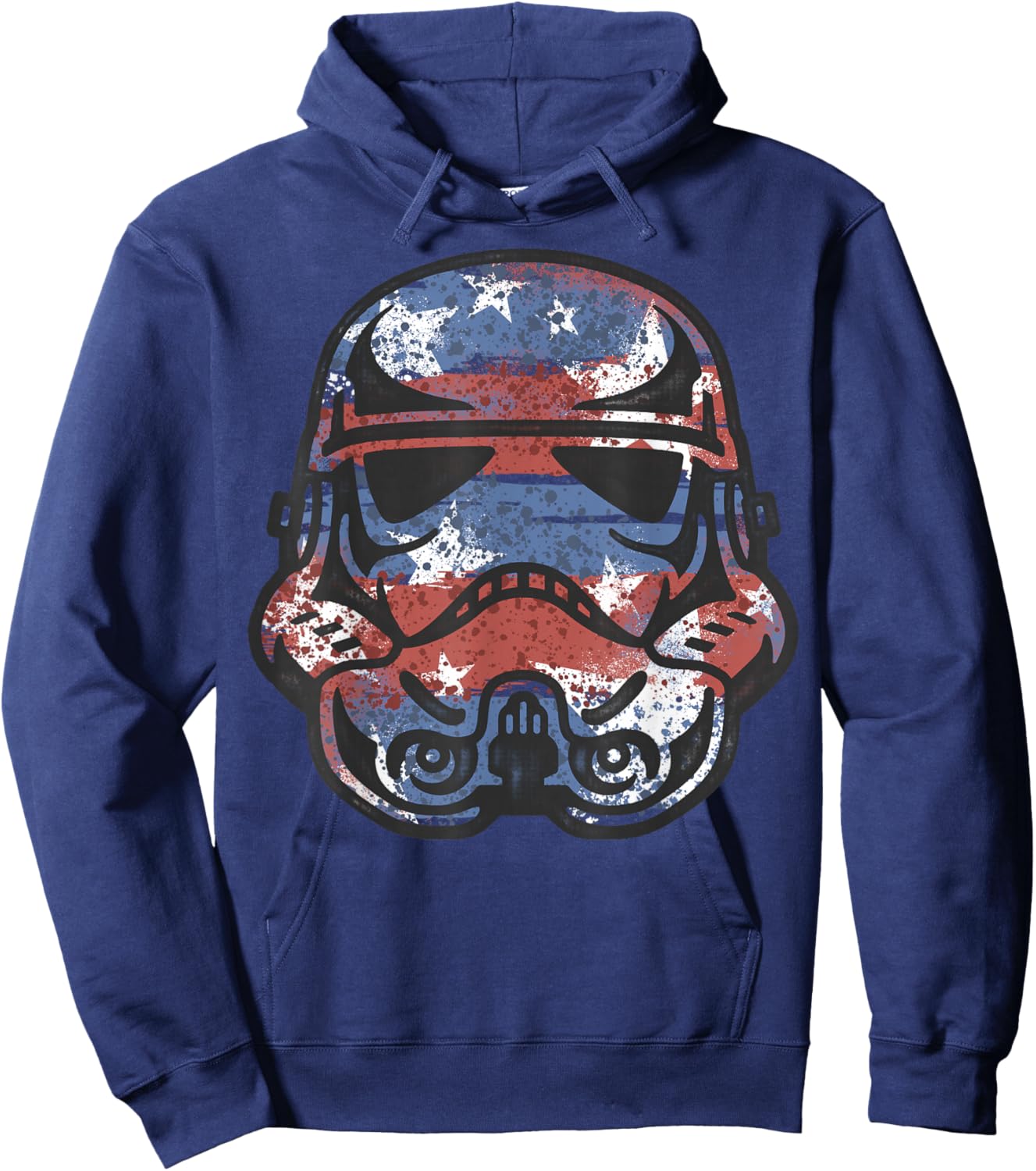 Star Wars 4th Of July American Flag Stormtrooper Helmet Hoodie - Hoodie | Navy