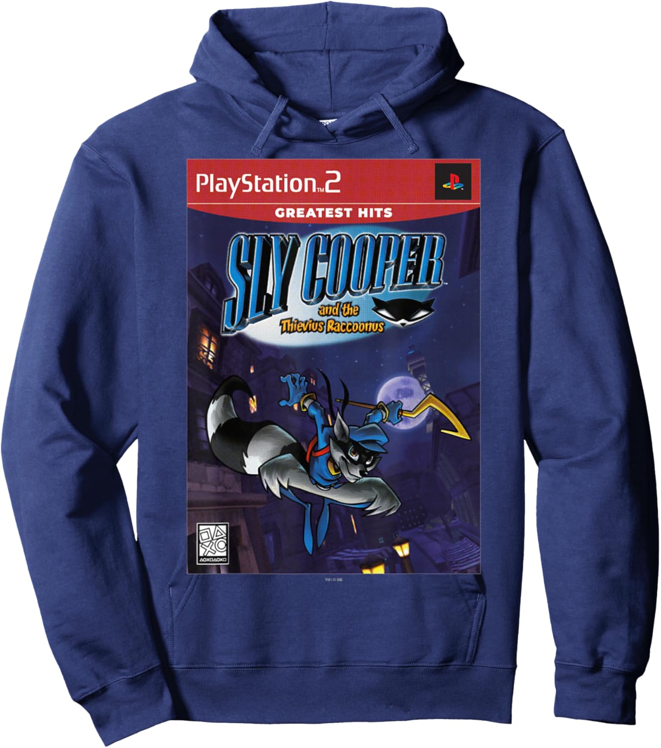PlayStation Sly Cooper and The Thievius Raccoonus PS2 Hits Hoodie - Hoodie | Navy