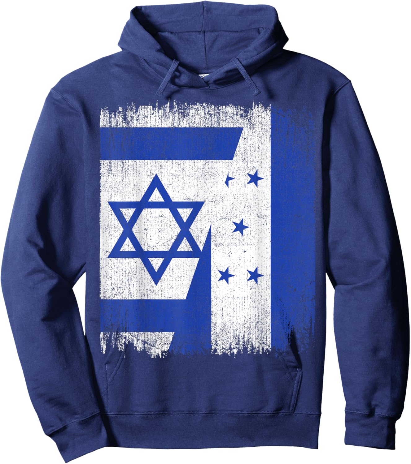 Half Israel Honduras Split Flag Israelis Pride Roots Hoodie - Hoodie | Navy