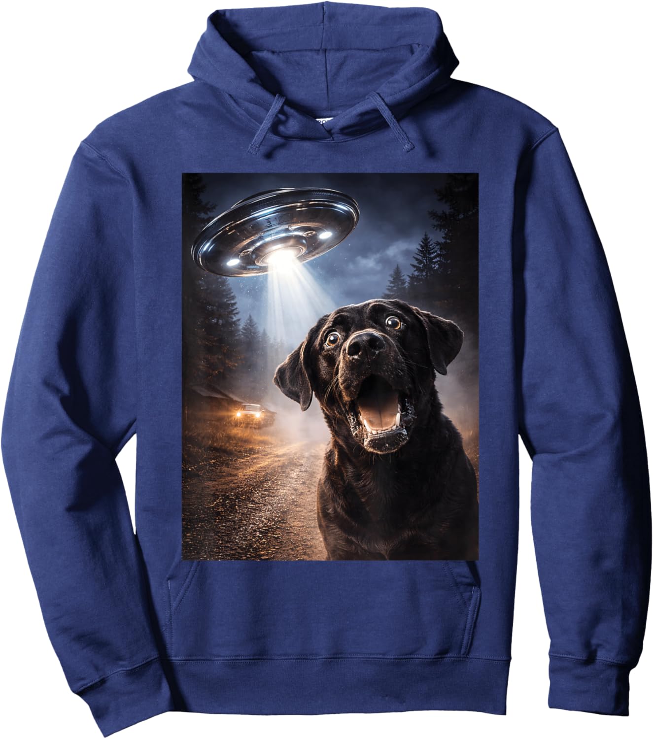 Space Scene Hoodie - Hoodie | Navy