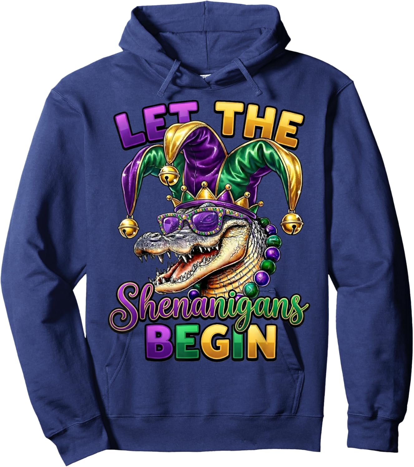 Mardi Gras Let The Shenanigans Begin Boy, Girl Men Women Hoodie - Hoodie | Navy