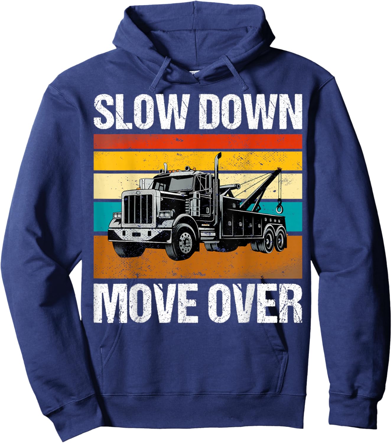 Slow Down Move Over Hoodie - Hoodie | Navy