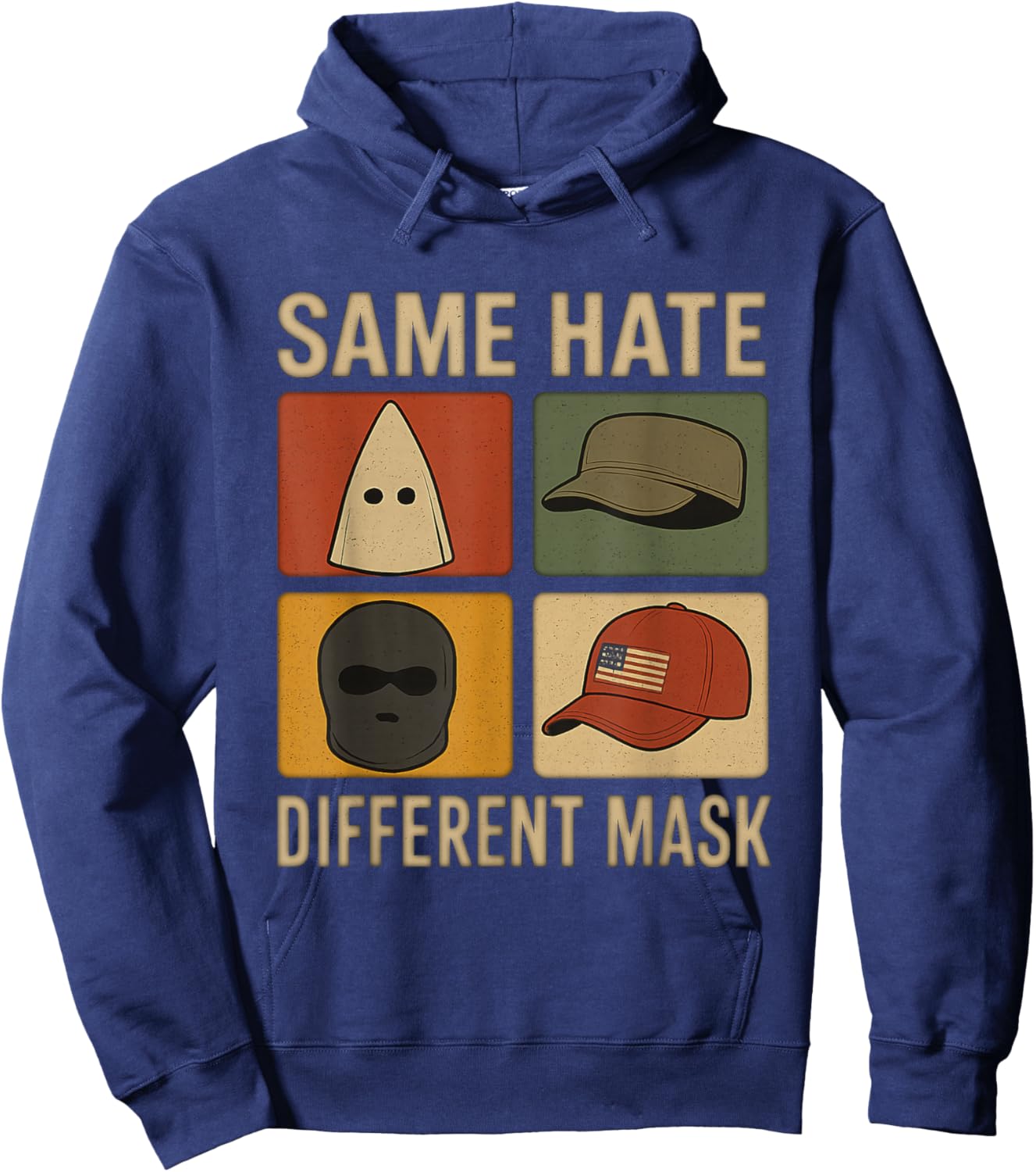 Same Shit Different Hat Retro Vintage Funny Jokes Men Women Hoodie - Hoodie | Navy