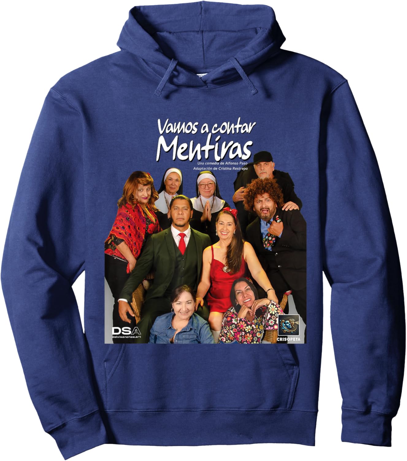 Vamos a Contar Mentiras - W/Background Hoodie - Hoodie | Navy