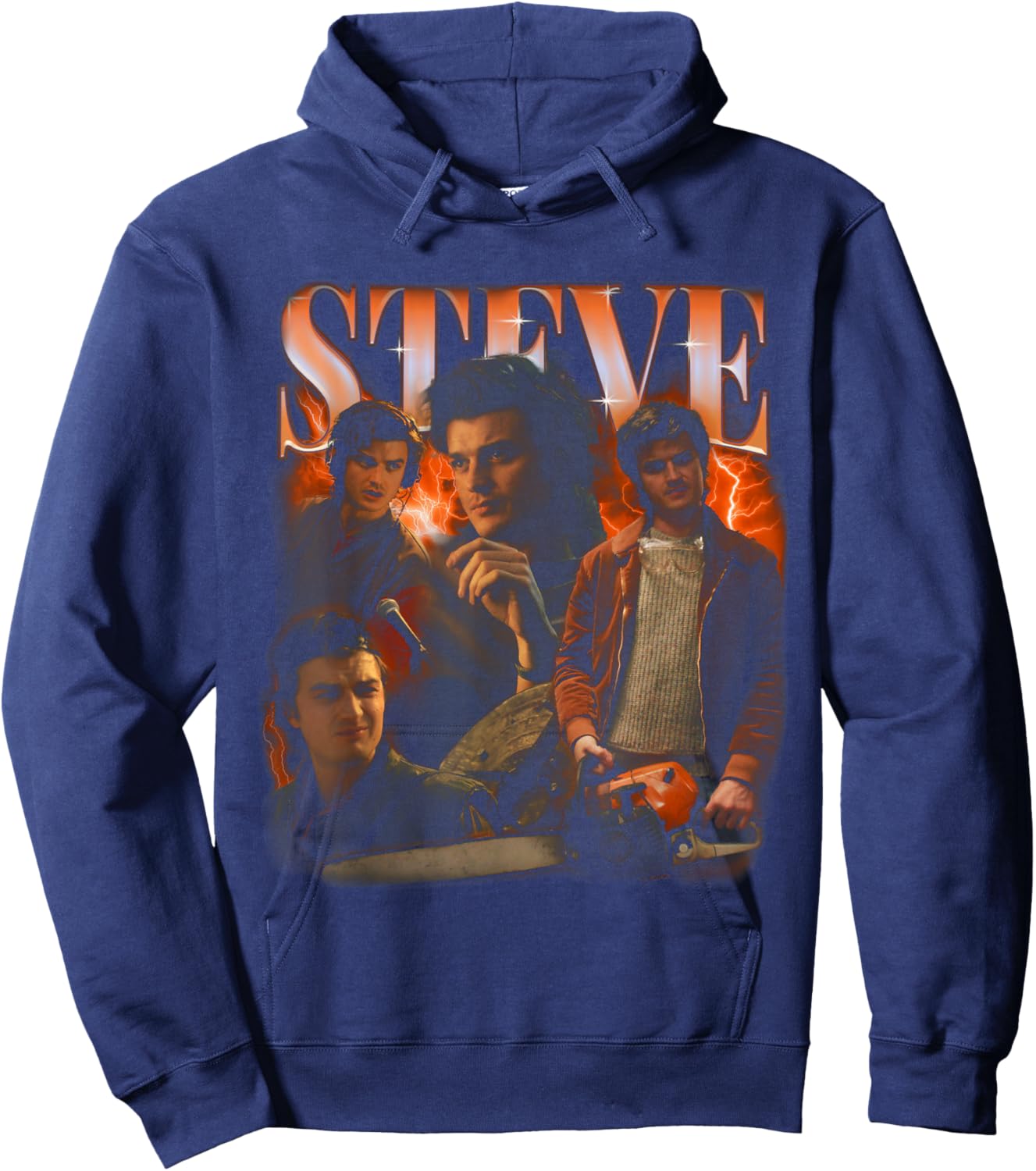 Stranger Things Steve Heartthrob Officially Licensed Hoodie - Hoodie | Navy