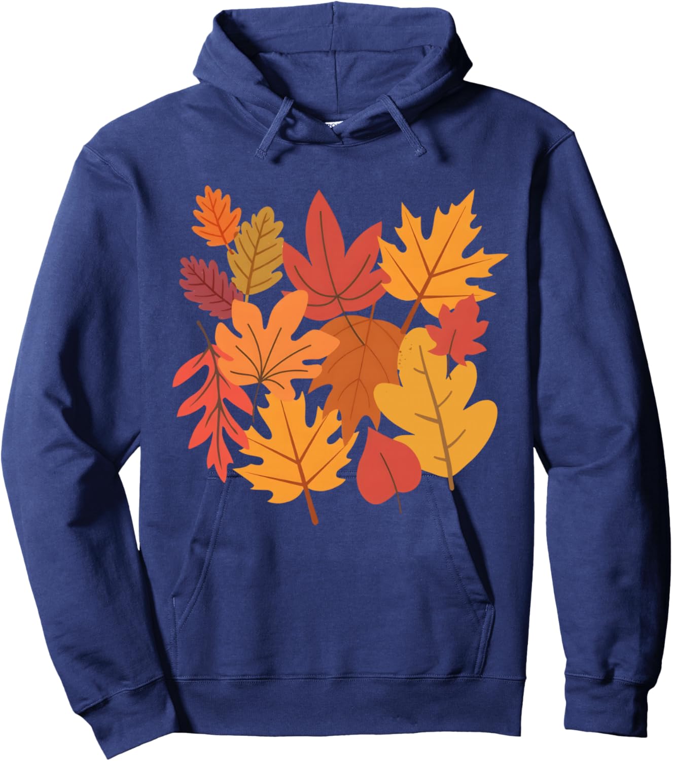 Funny Leaf Blower Fall Costume Couple Halloween Matching Hoodie - Hoodie | Navy