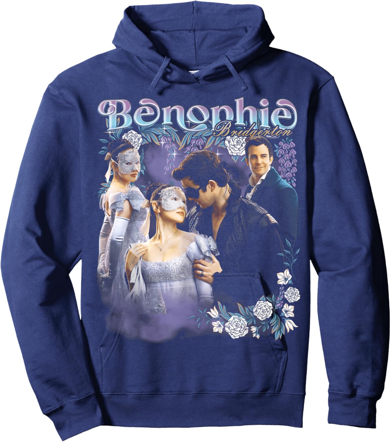 Bridgerton Benophie Heartthrob Officially Licensed Hoodie - Hoodie | Navy