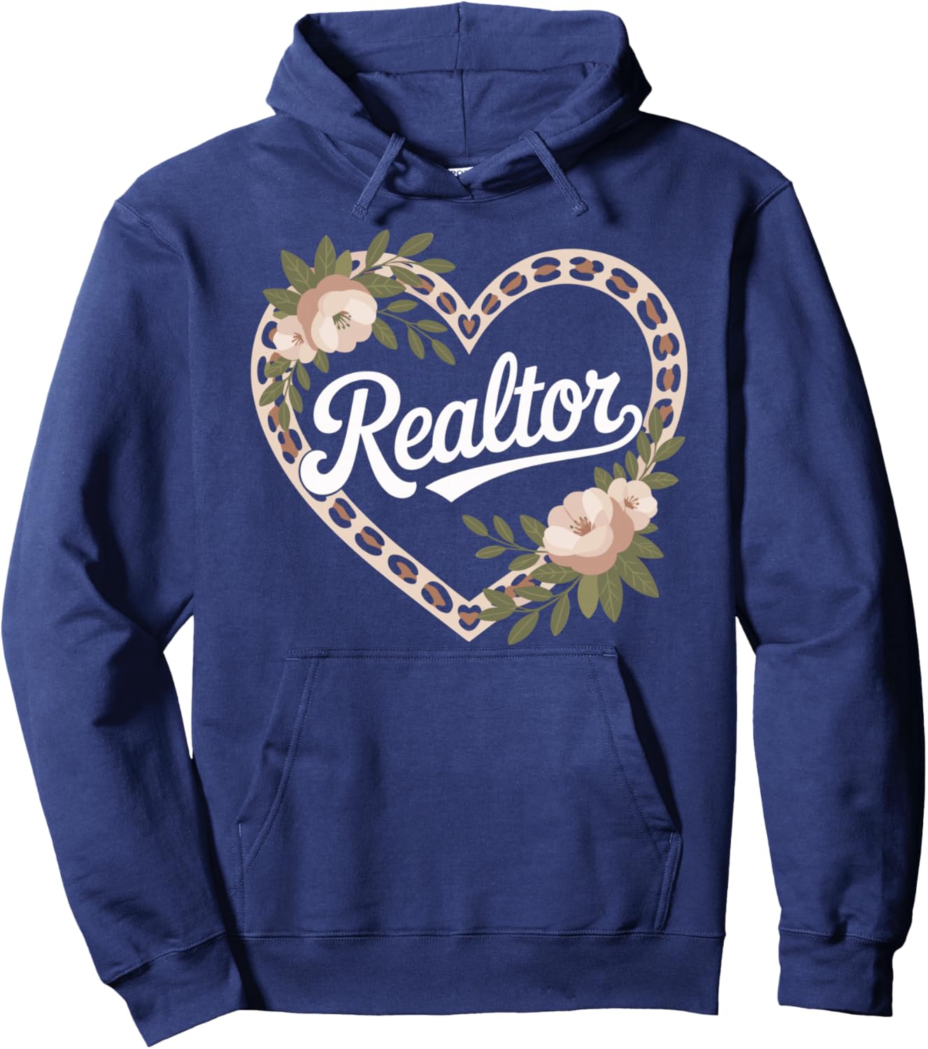 Realtor Heart Hoodie - Hoodie | Navy