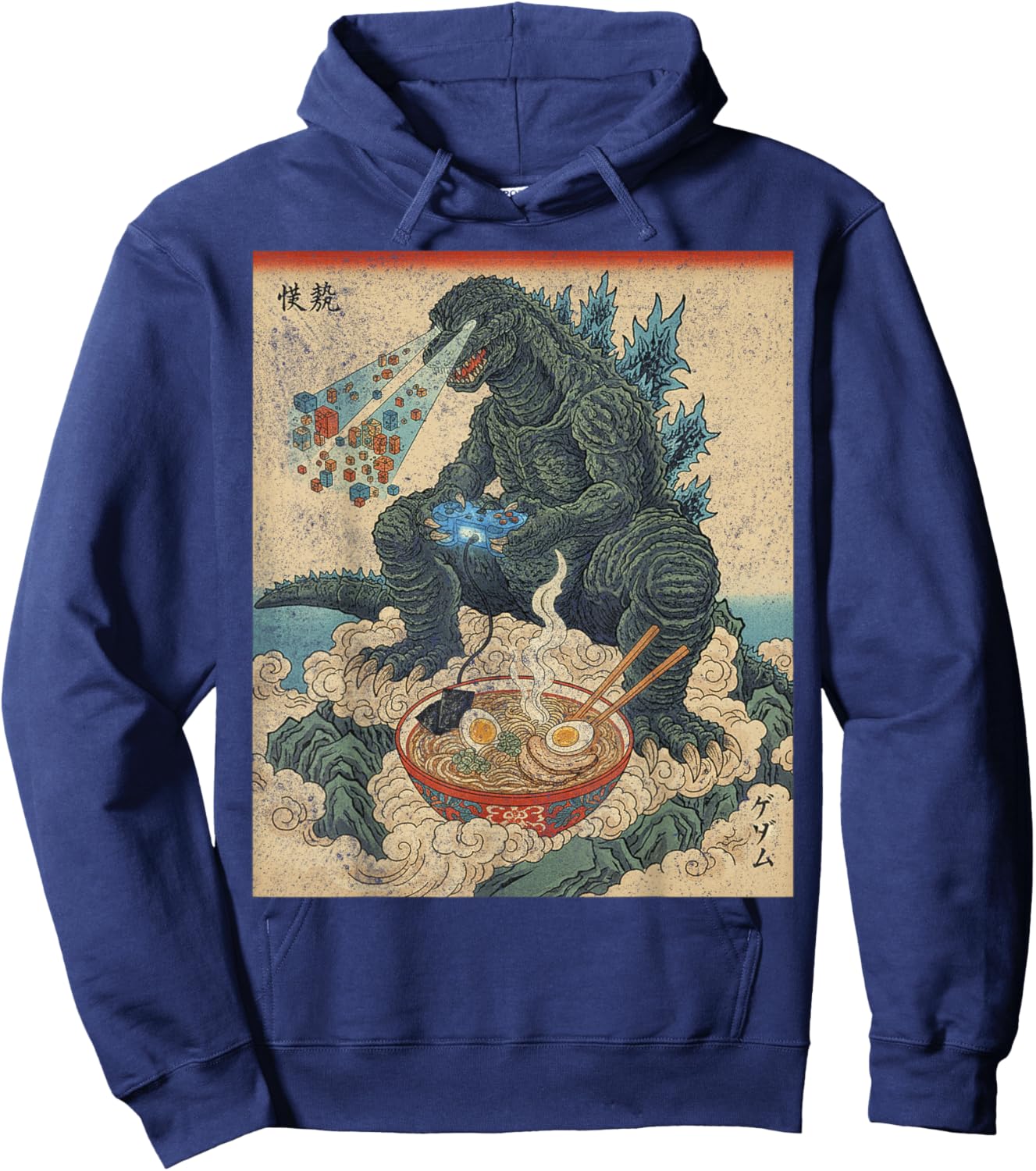 T-Shirt Hoodie - Hoodie | Navy