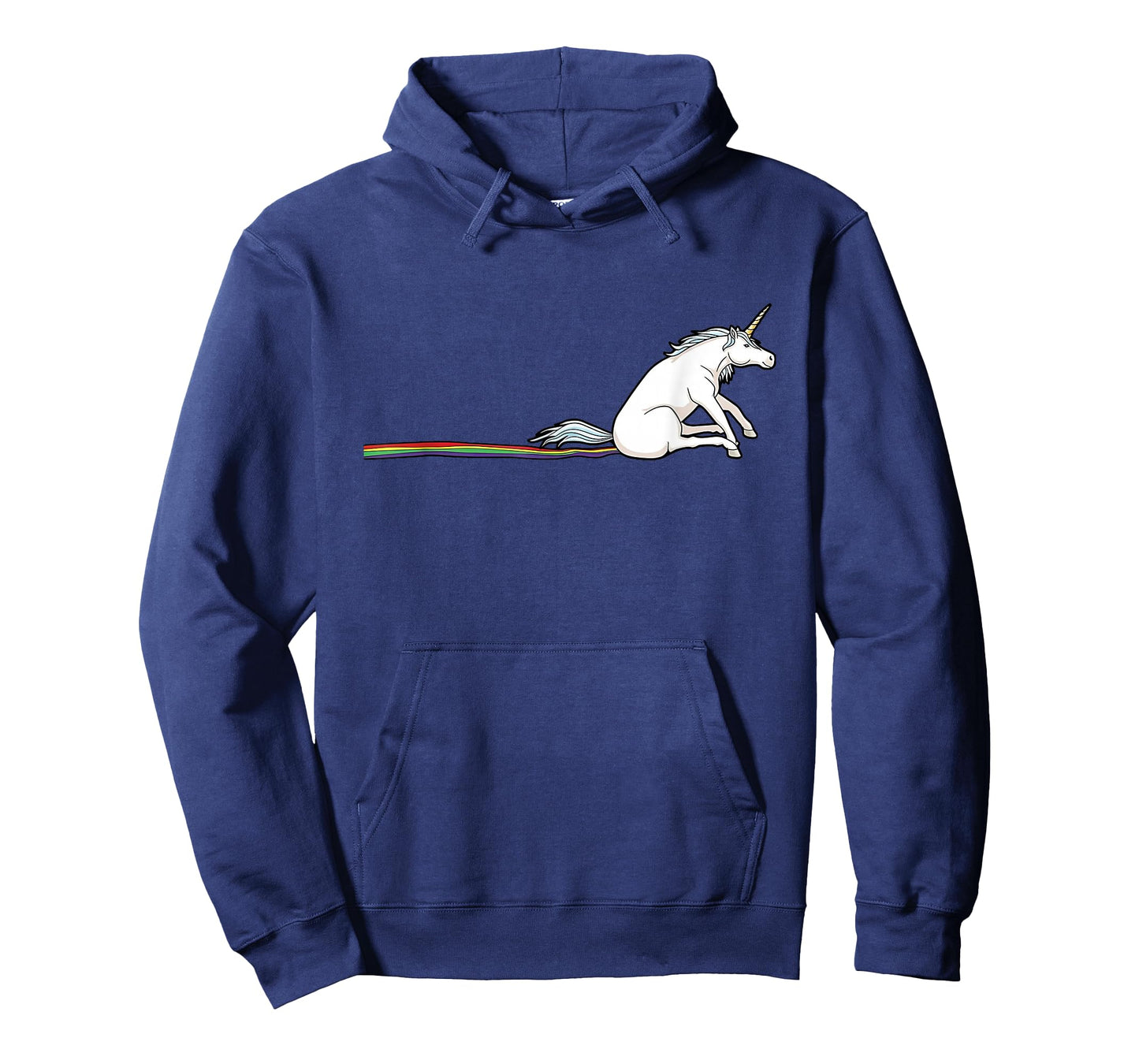 Funny Unicorn Dragging Butt Rainbow Silly Humor T-Shirt