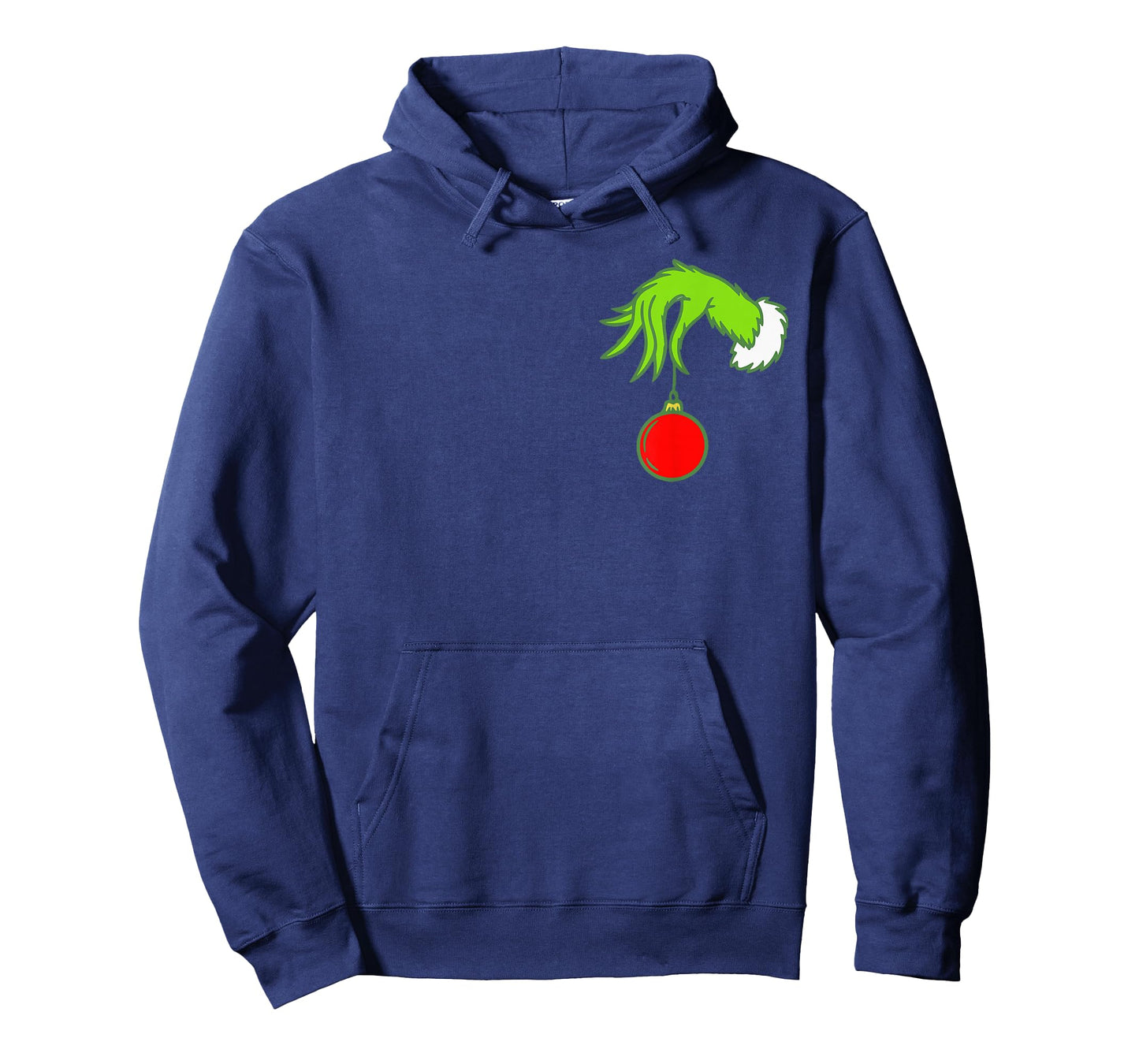 Pocket Christmas Hand Funny Xmas Character Matching Family T-Shirt