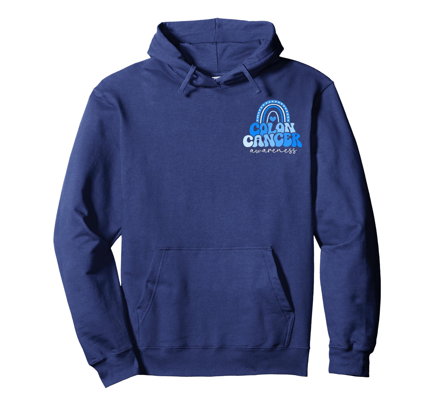 (2 Sided) in March We Wear Blue for Colon Cancer Awareness T-Shirt