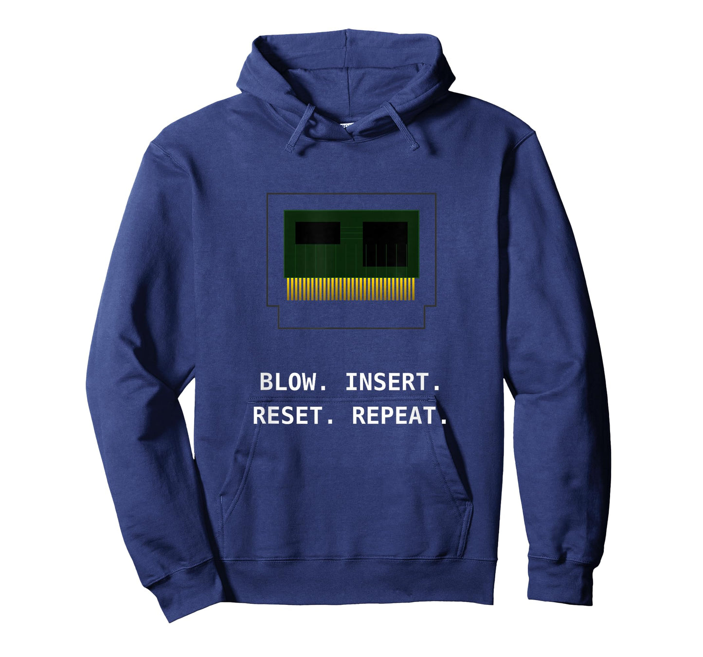 8-Bit Retro Video Game Cartridge Technical Blueprint T-Shirt