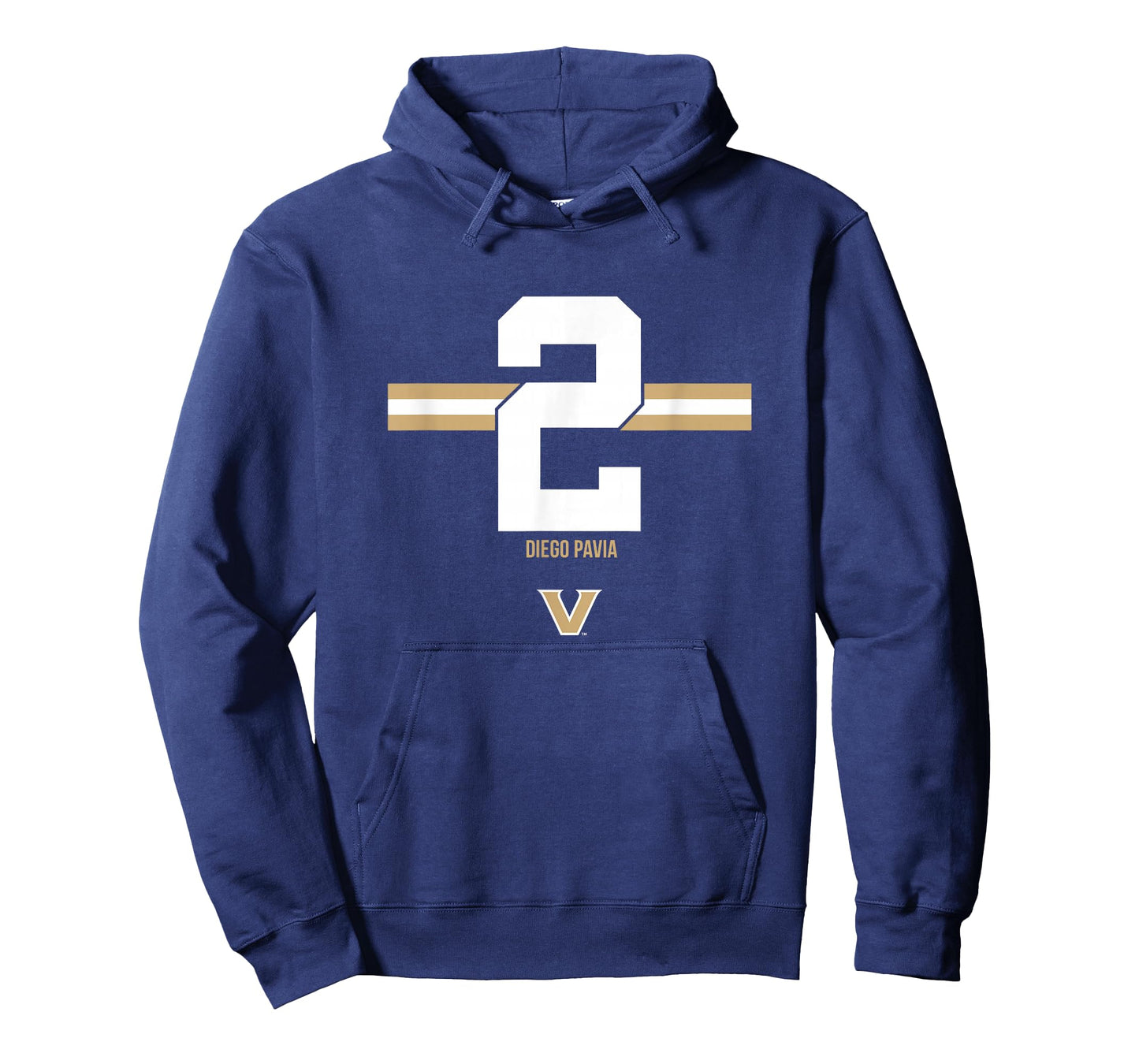 Vanderbilt Football: Diego Pavia 2 Stripe T-Shirt