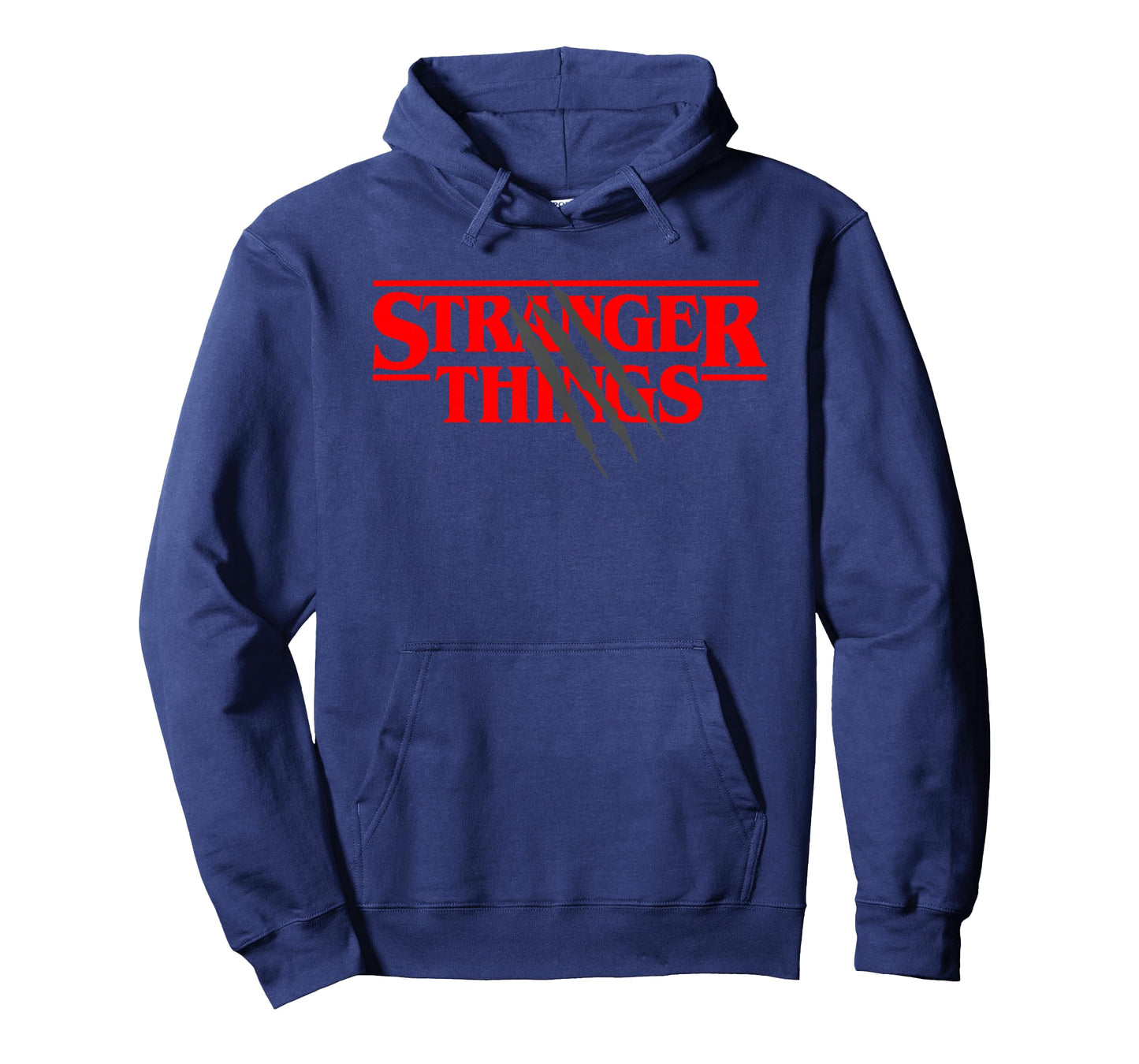 Stranger Things Logo with Claw Marks Horror T-Shirt