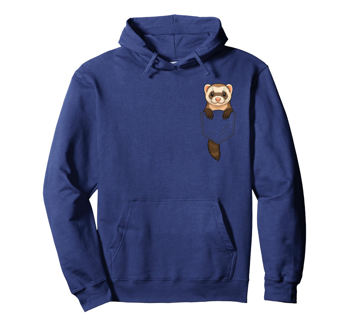 Funny Ferret Peeking in Pocket Animal Lover Men Women Kids T-Shirt
