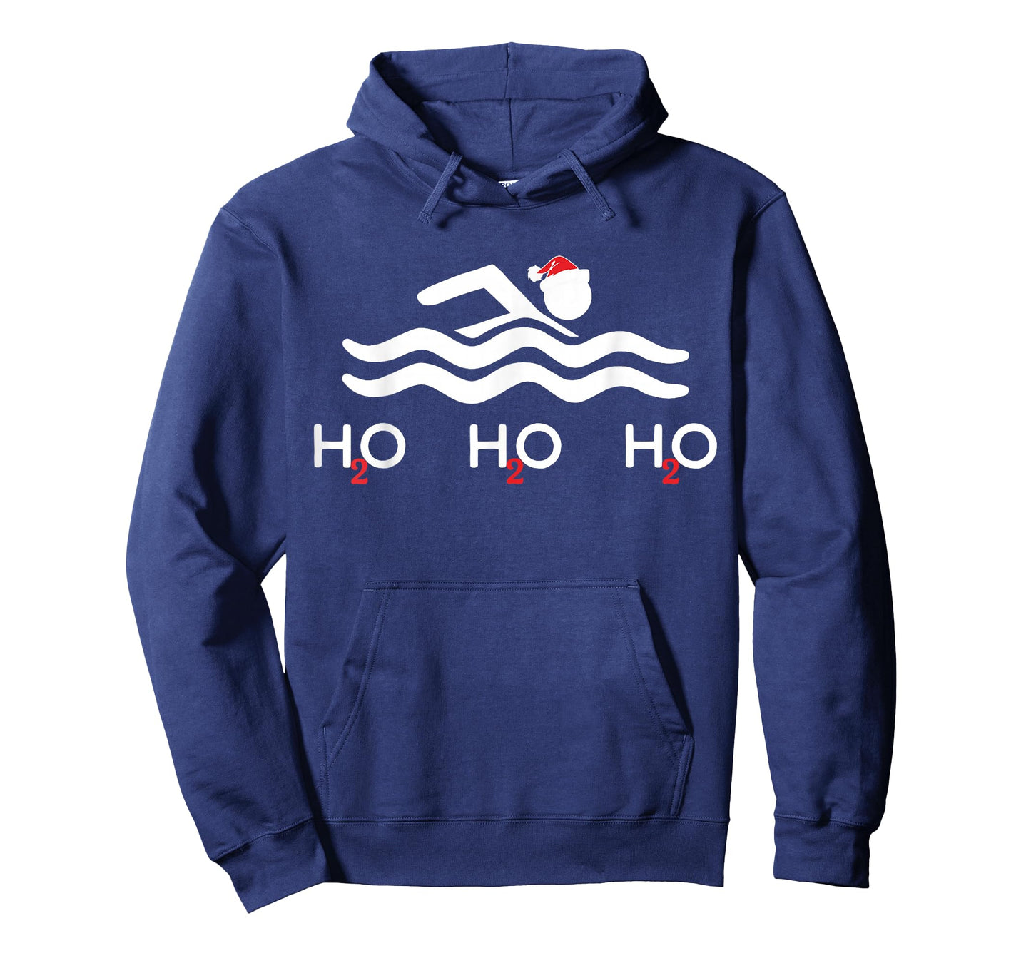 H2o H2o H2o Santa Hat Swimmer Swim Christmas Swimming Sport T-Shirt